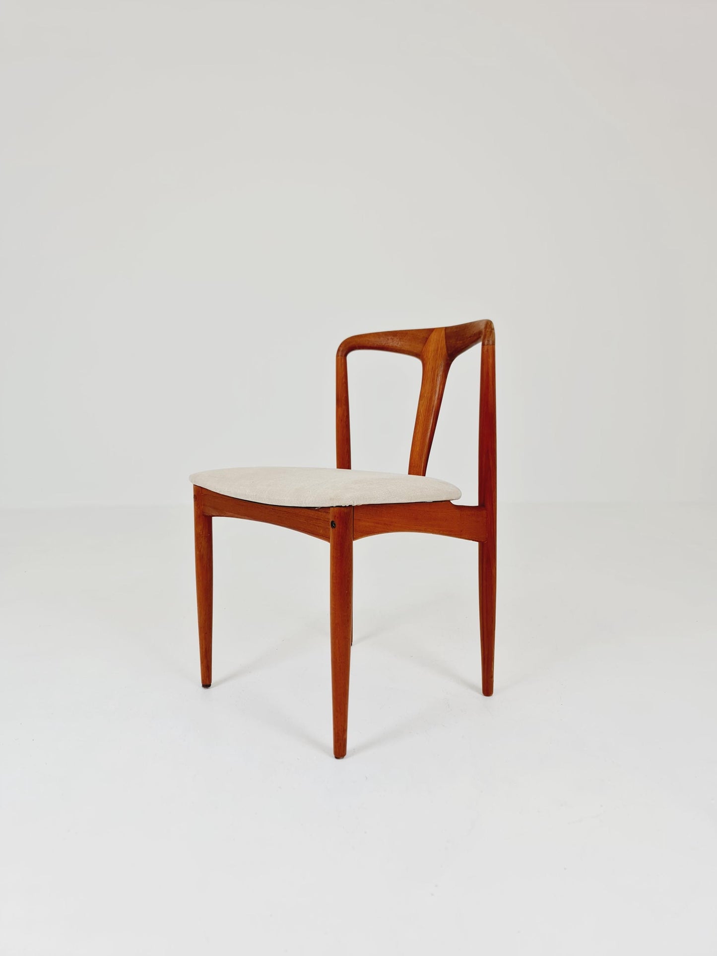 Vintage Danish teak dining chair by johannes Andersen for Uldum Mobelfabrik , 1960s,