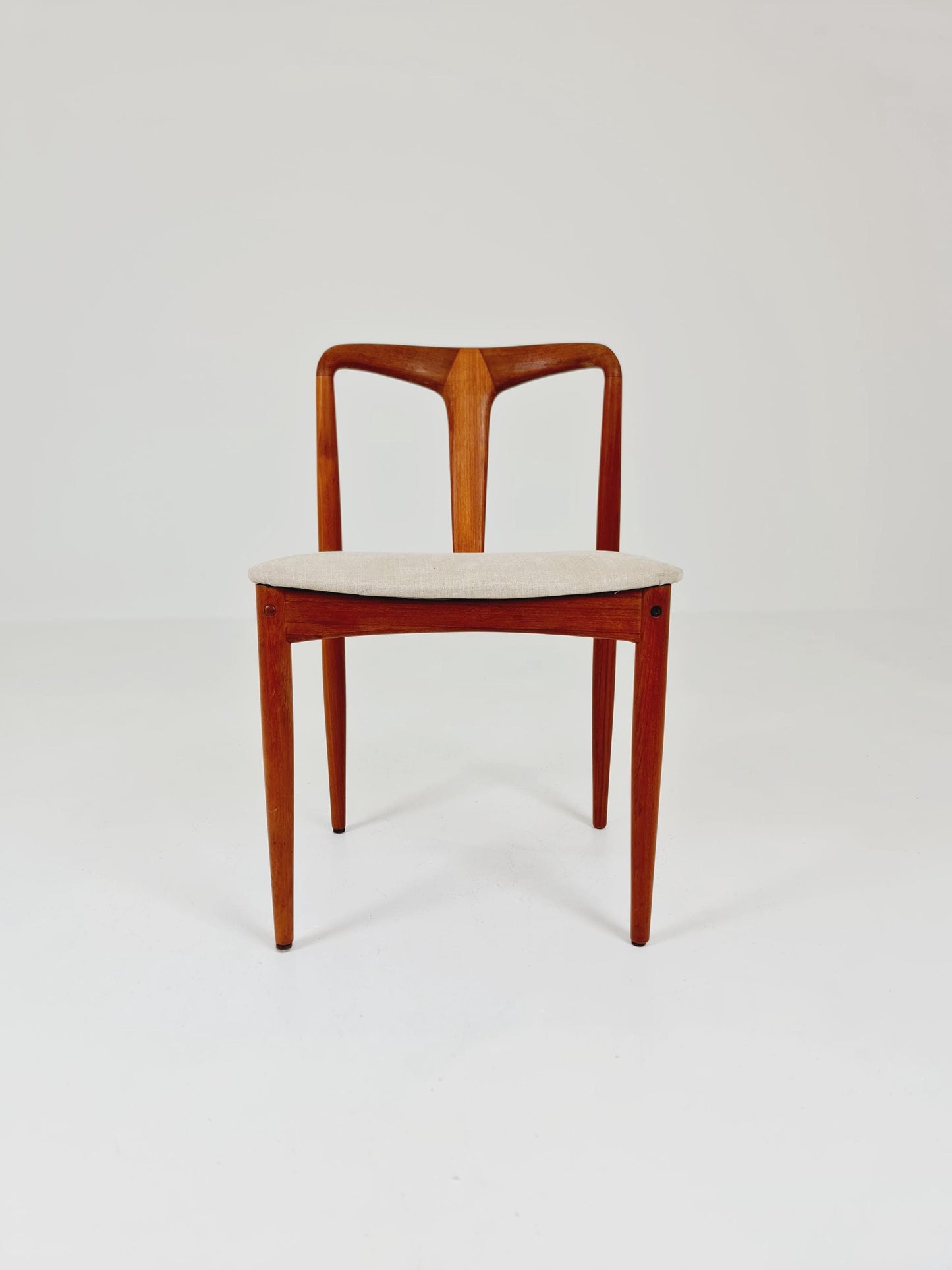Vintage Danish teak dining chair by johannes Andersen for Uldum Mobelfabrik , 1960s,