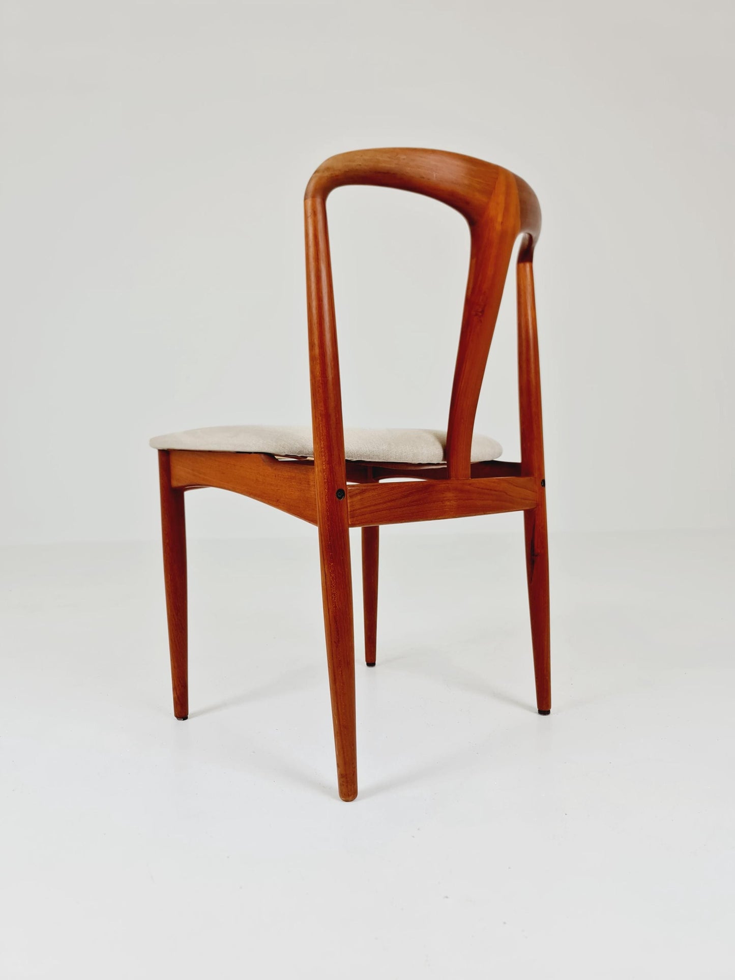 Vintage Danish teak dining chair by johannes Andersen for Uldum Mobelfabrik , 1960s,