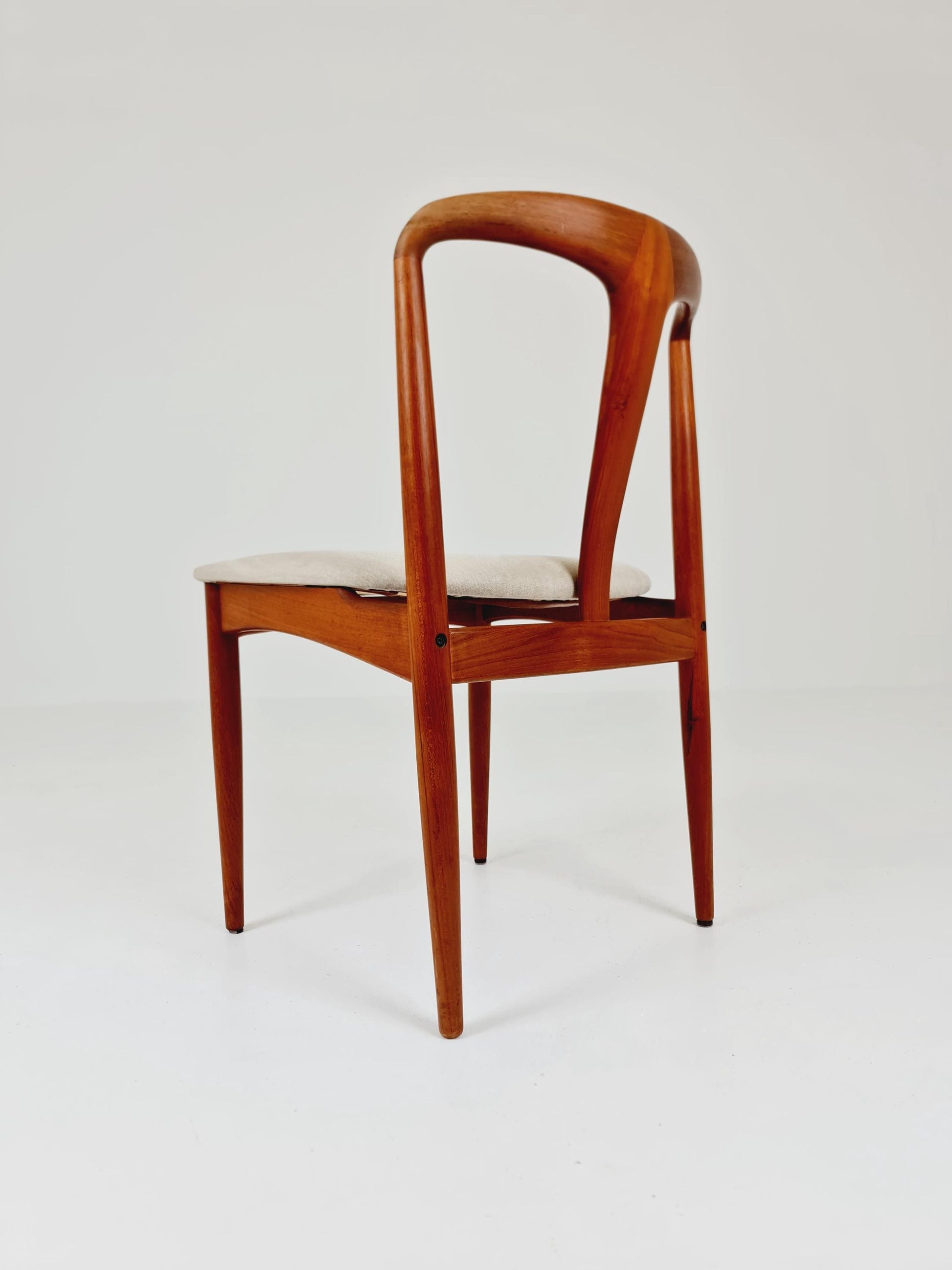 Vintage Danish teak dining chair by johannes Andersen for Uldum Mobelfabrik , 1960s,