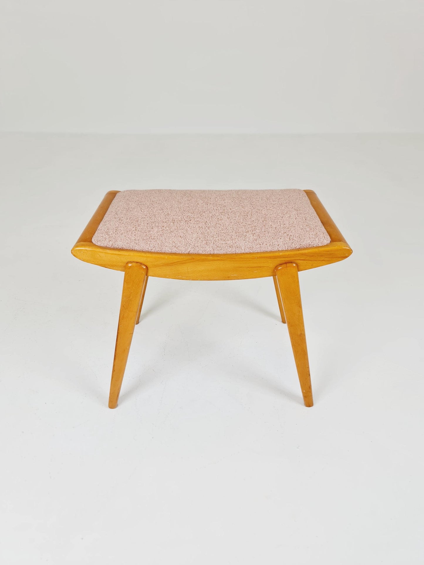 Mid century modern German ottoman/footstool make up stool from the 50s