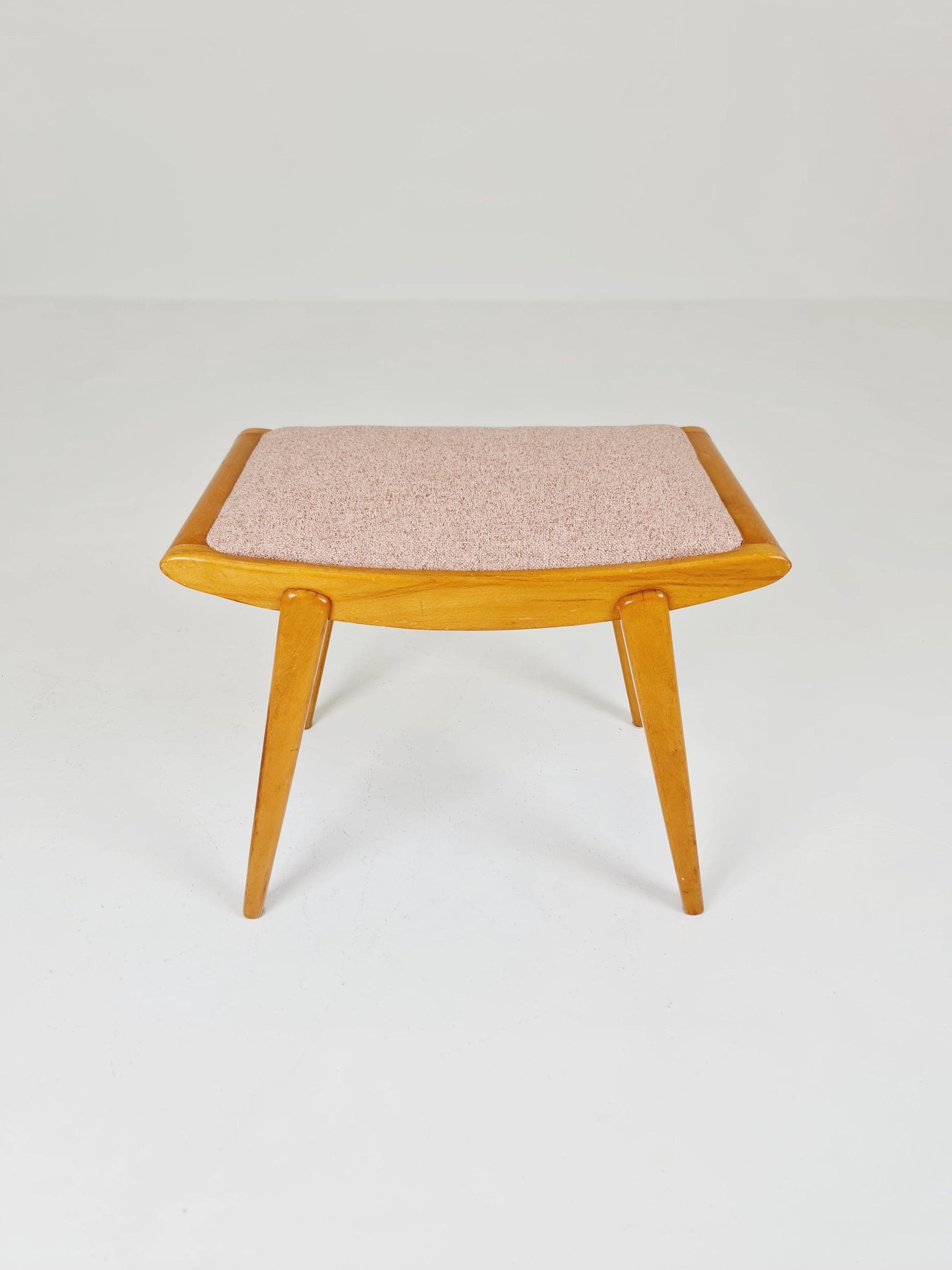 Mid century modern German ottoman/footstool make up stool from the 50s