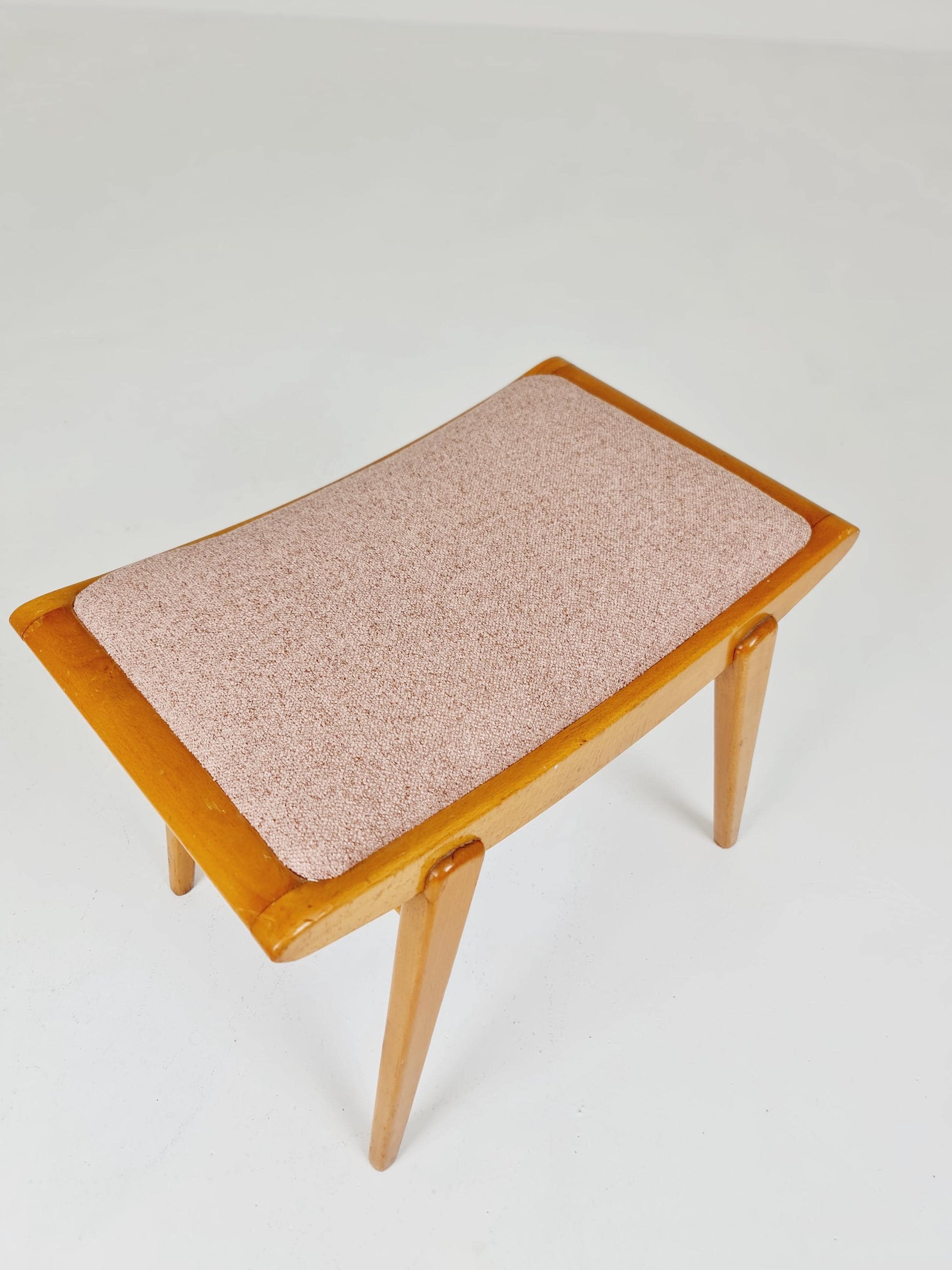 Mid century modern German ottoman/footstool make up stool from the 50s