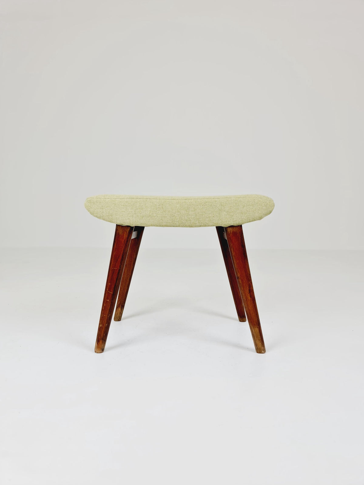 Mid century modern German ottoman/footstool make up stool from the 50s