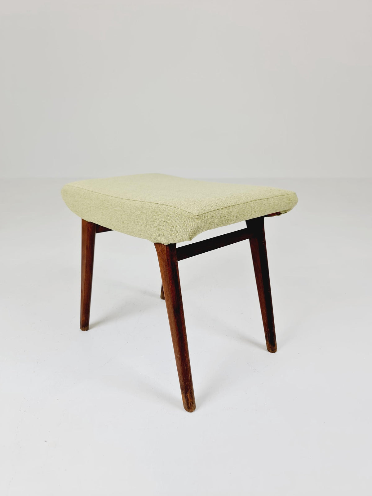 Mid century modern German ottoman/footstool make up stool from the 50s