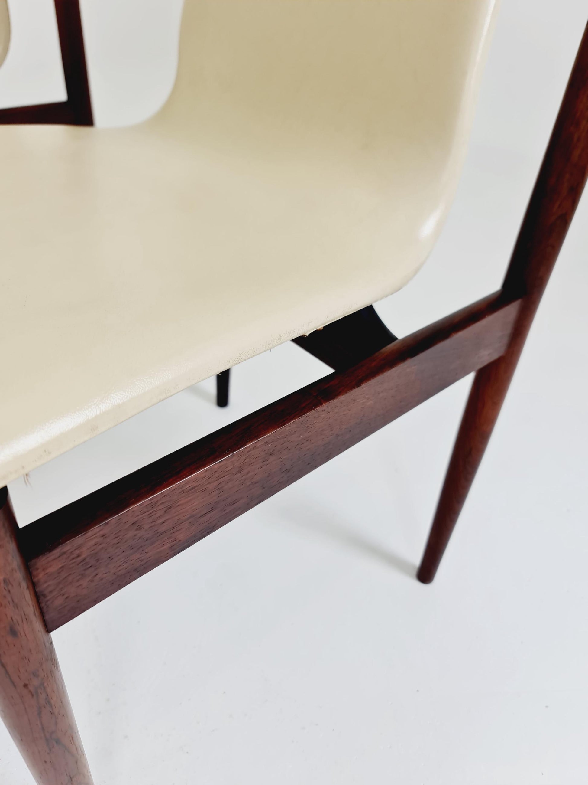 Vintage solid Rosewood dining chairs By Inger Klingenberg for Fristho Holland , 1960s, Set of 4