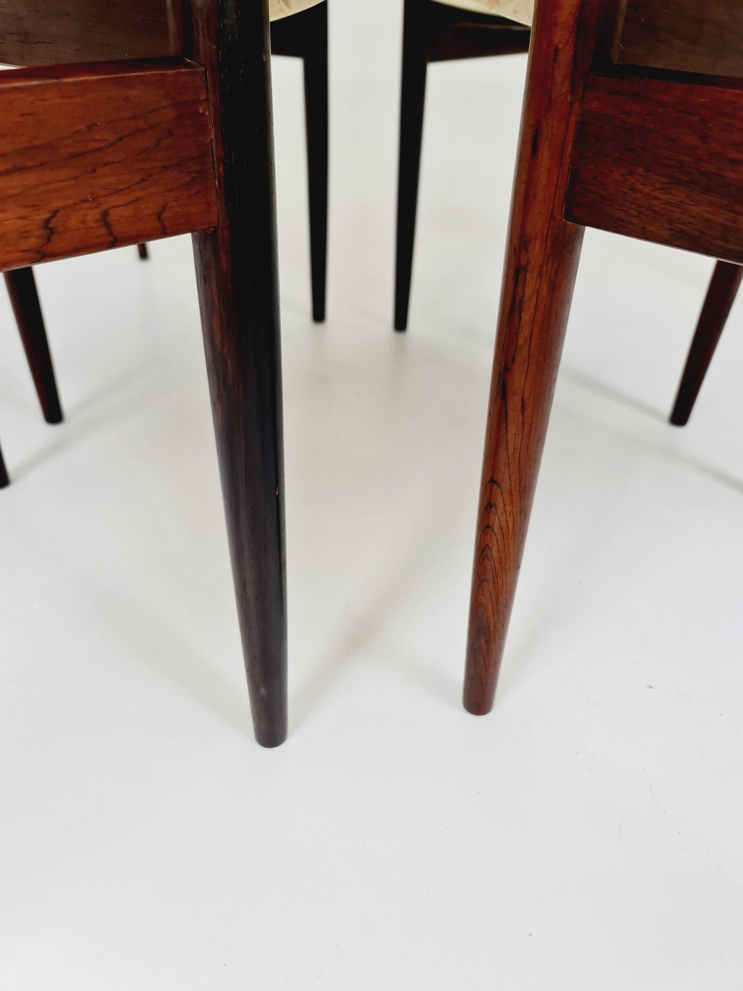 Vintage solid Rosewood dining chairs By Inger Klingenberg for Fristho Holland , 1960s, Set of 4