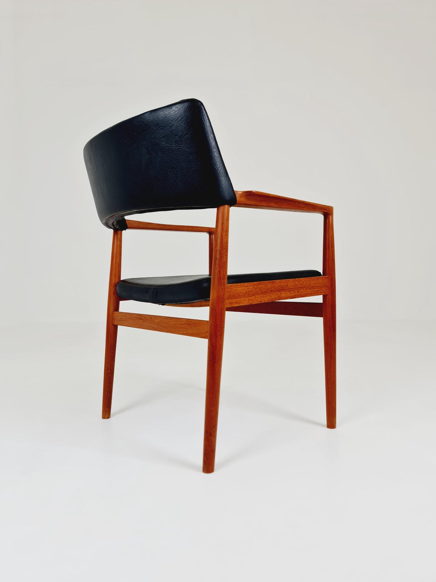 Danish Rare Teak Armchair By Erik Kirkegaard model 43 Desk Chair 1960s