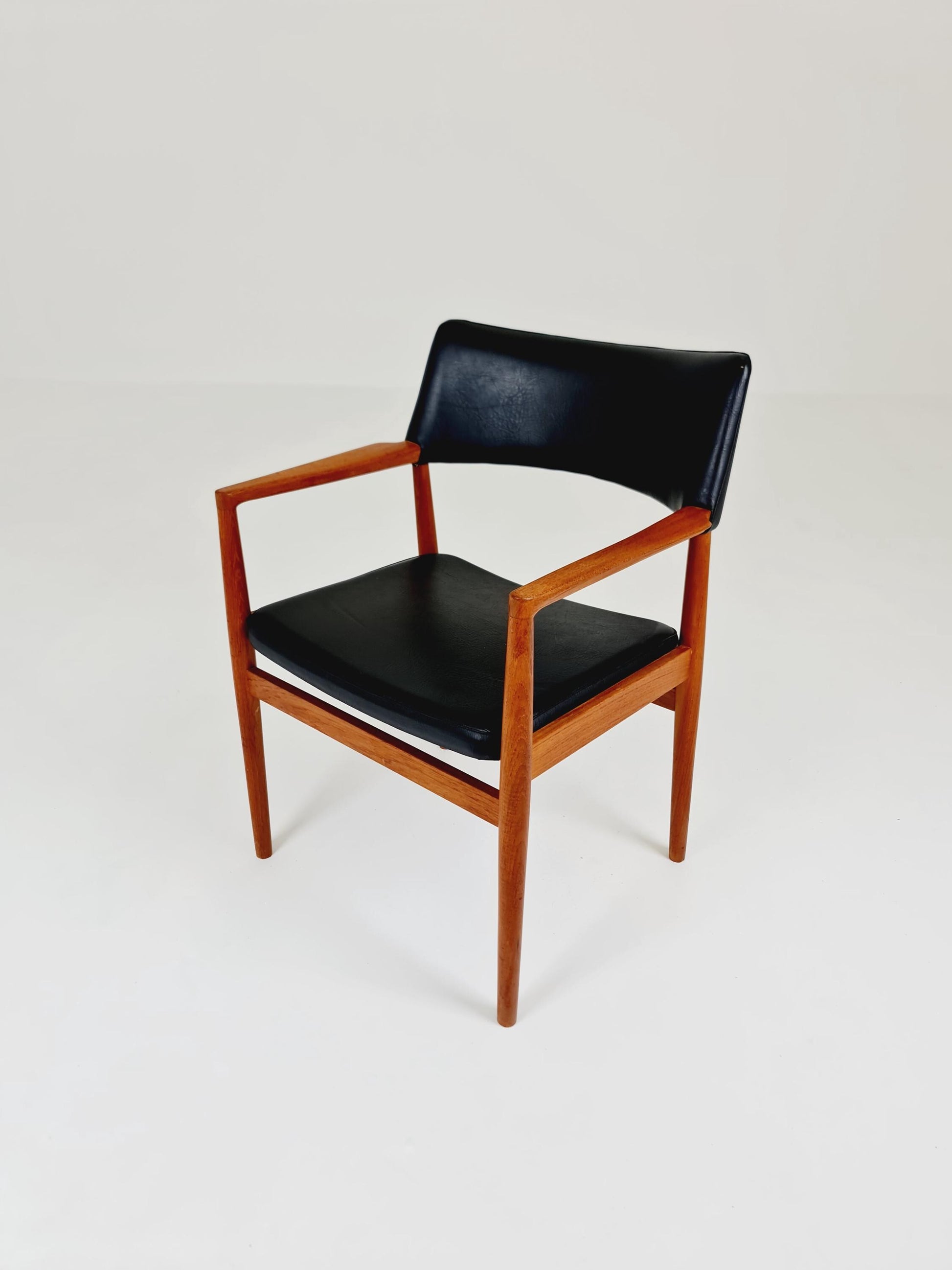 Danish Rare Teak Armchair By Erik Kirkegaard model 43 Desk Chair 1960s