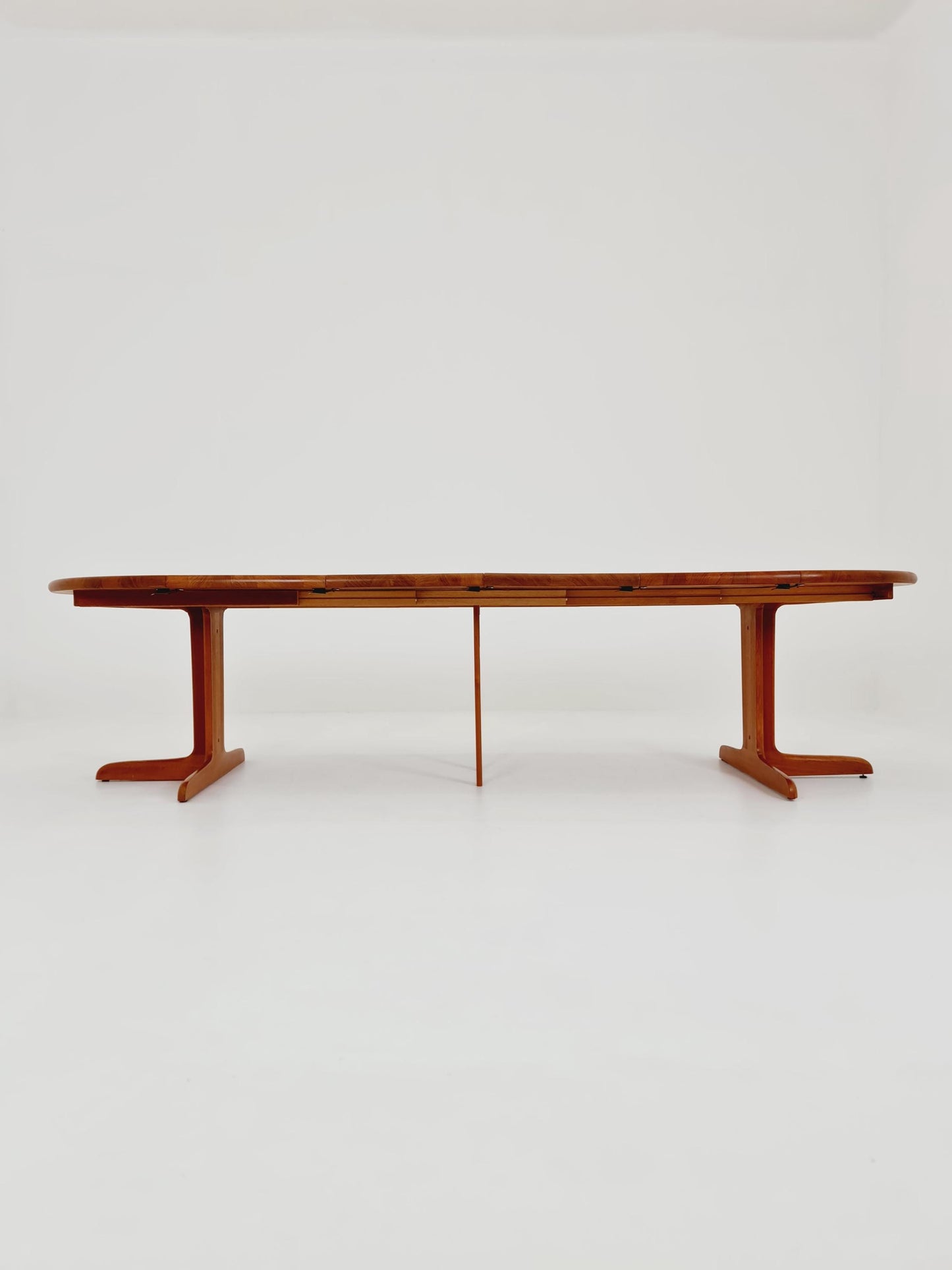 Mid century extendable Danish Modern Solid Teak XXL dining table by Langeskov MöbelFabrik , 1970s