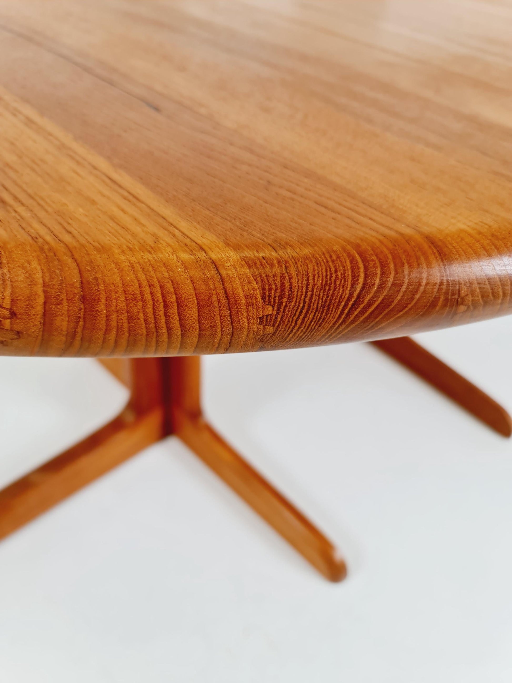 Mid century extendable Danish Modern Solid Teak XXL dining table by Langeskov MöbelFabrik , 1970s