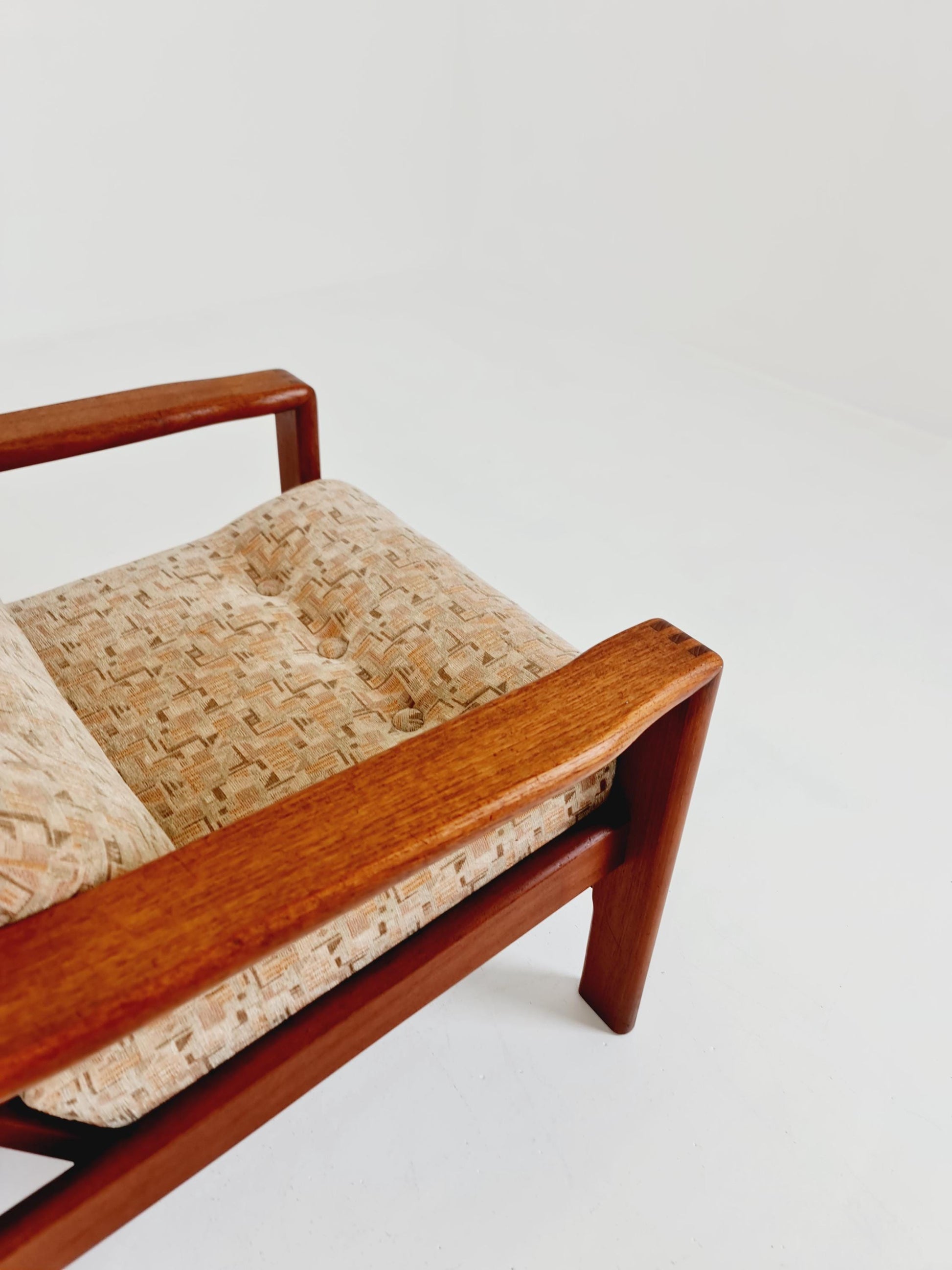 Mid century teak easy lounge chairs , Set of 2, 1960s