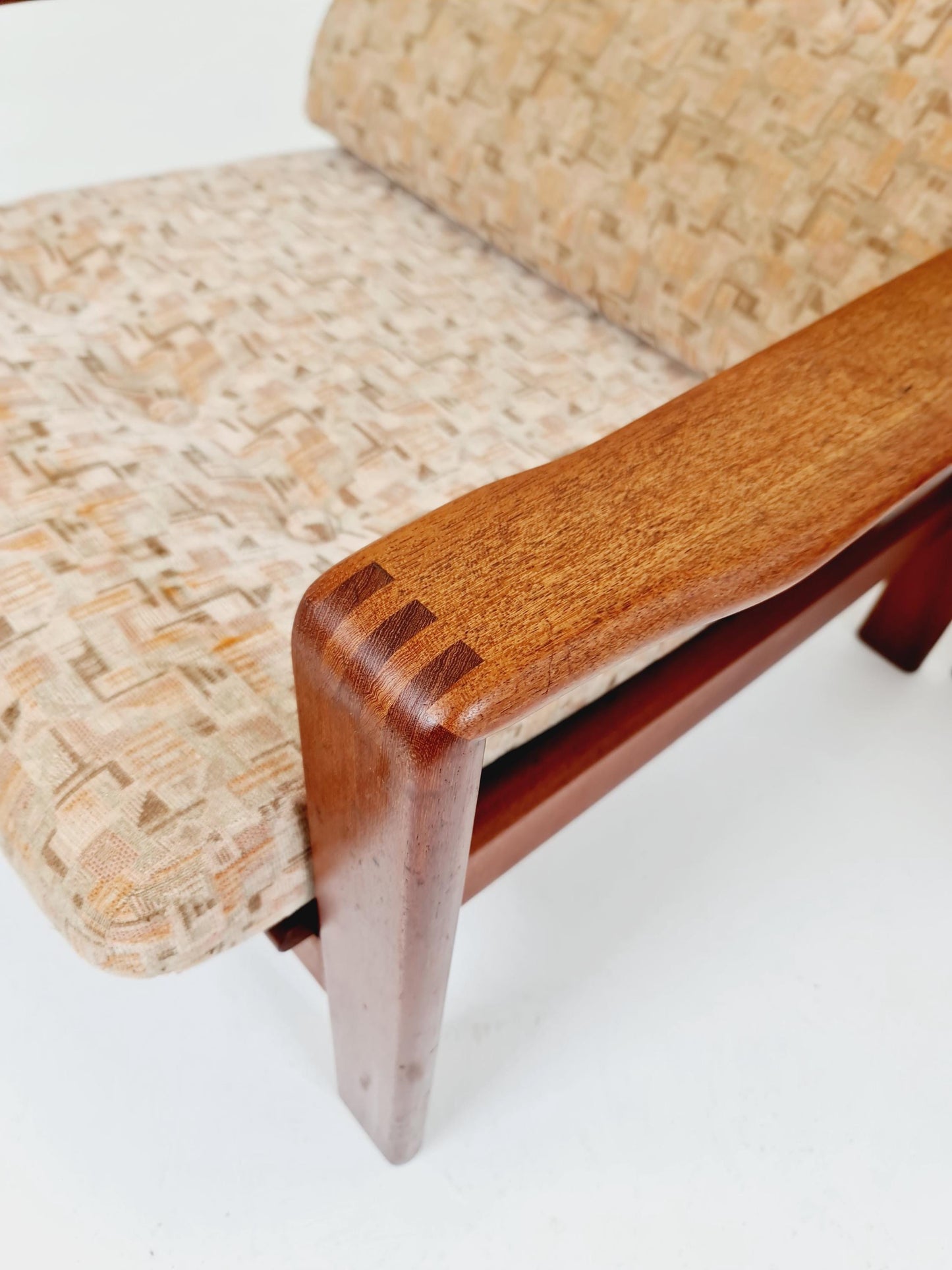 Mid century teak easy lounge chairs , Set of 2, 1960s