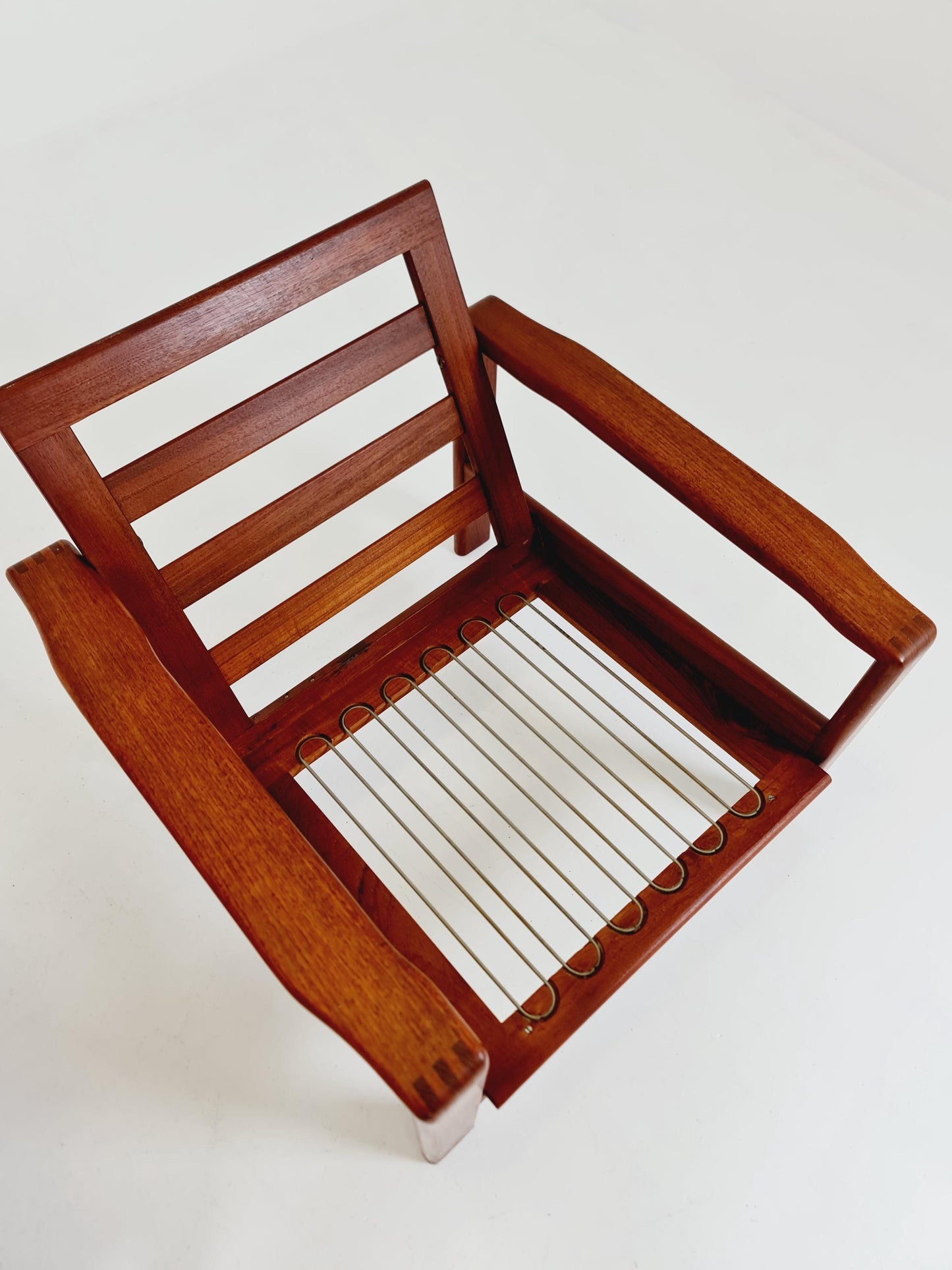 Mid century teak easy lounge chairs , Set of 2, 1960s