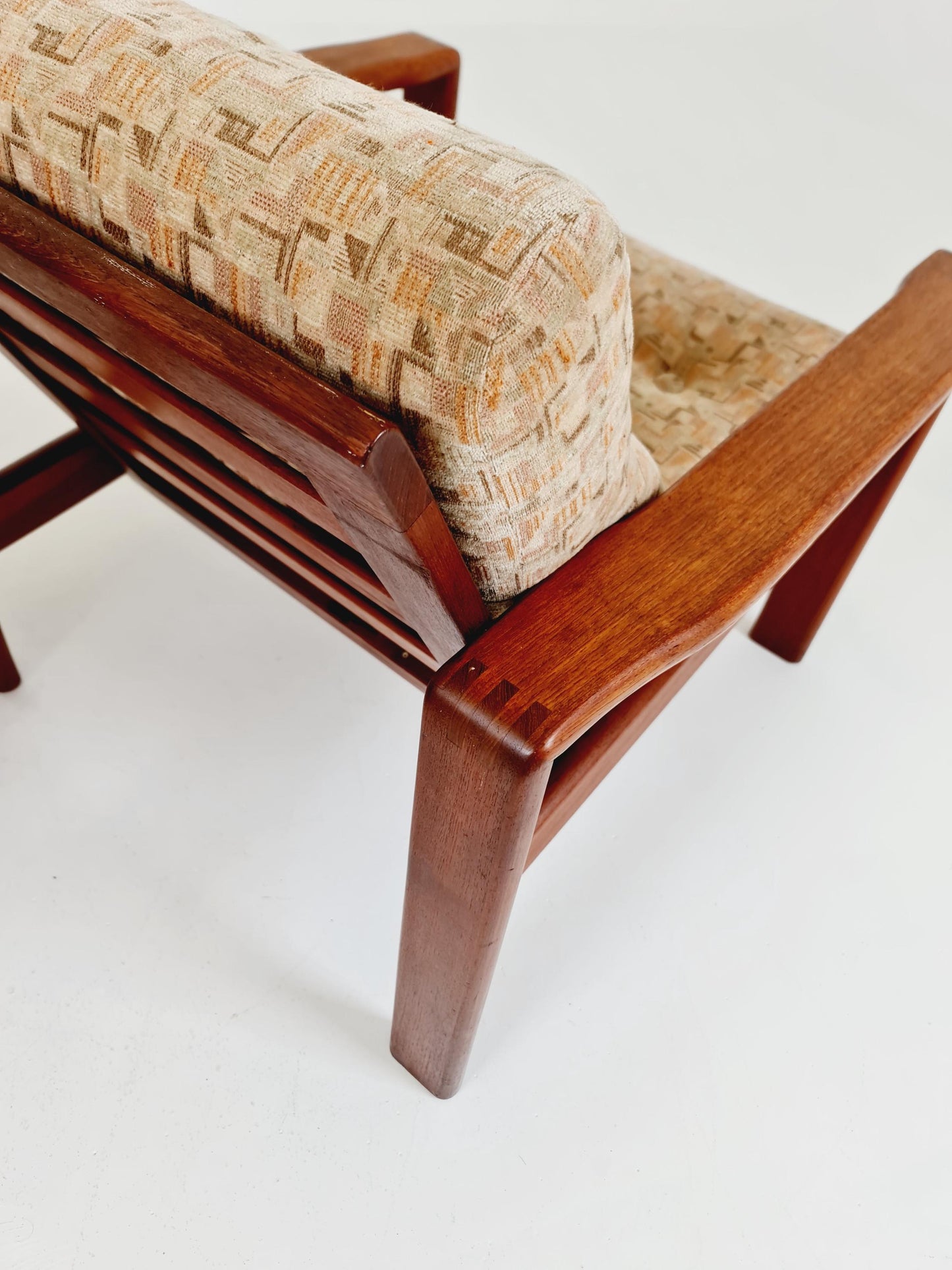 Mid century teak easy lounge chairs , Set of 2, 1960s