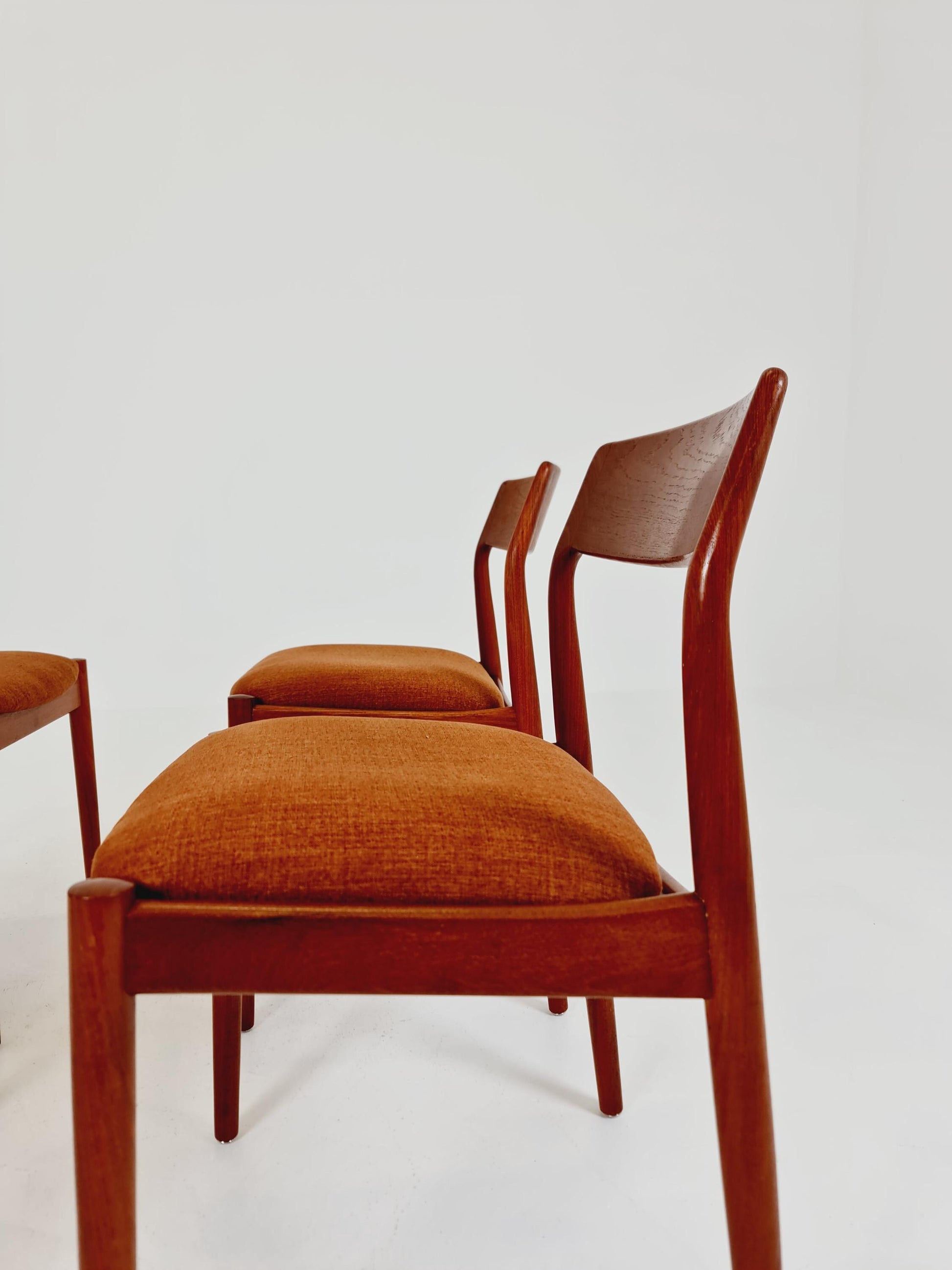 Danish teak dining chairs by David Nygrens Möbelfabrik 1960s, set of 4