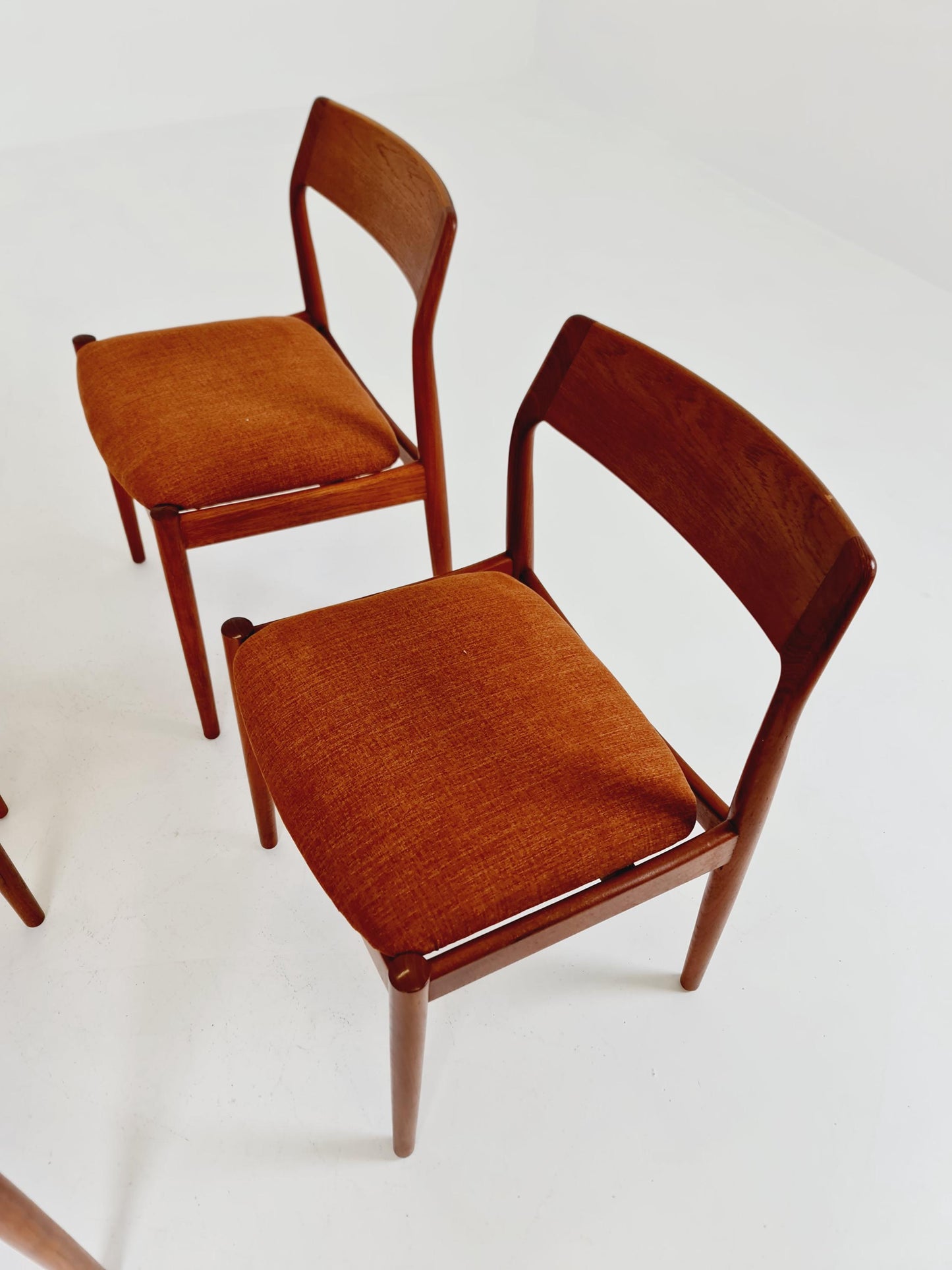 Danish teak dining chairs by David Nygrens Möbelfabrik 1960s, set of 4