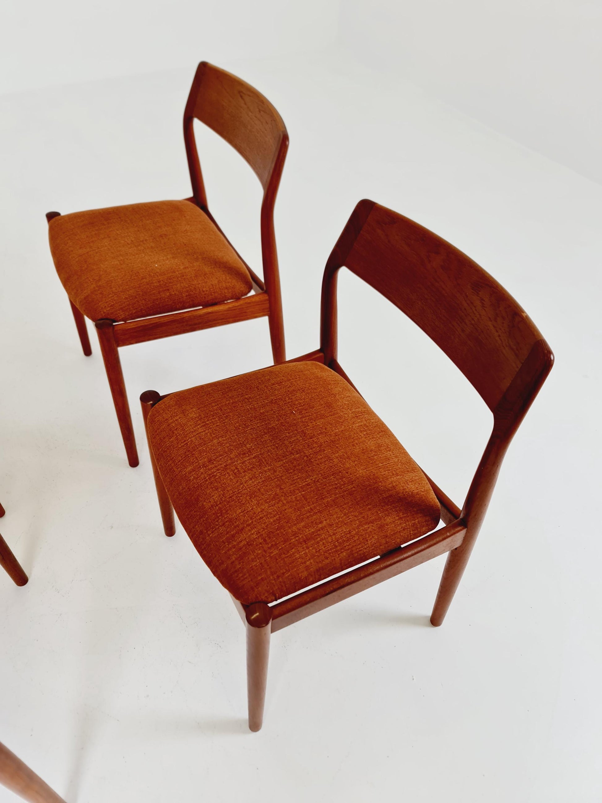 Danish teak dining chairs by David Nygrens Möbelfabrik 1960s, set of 4