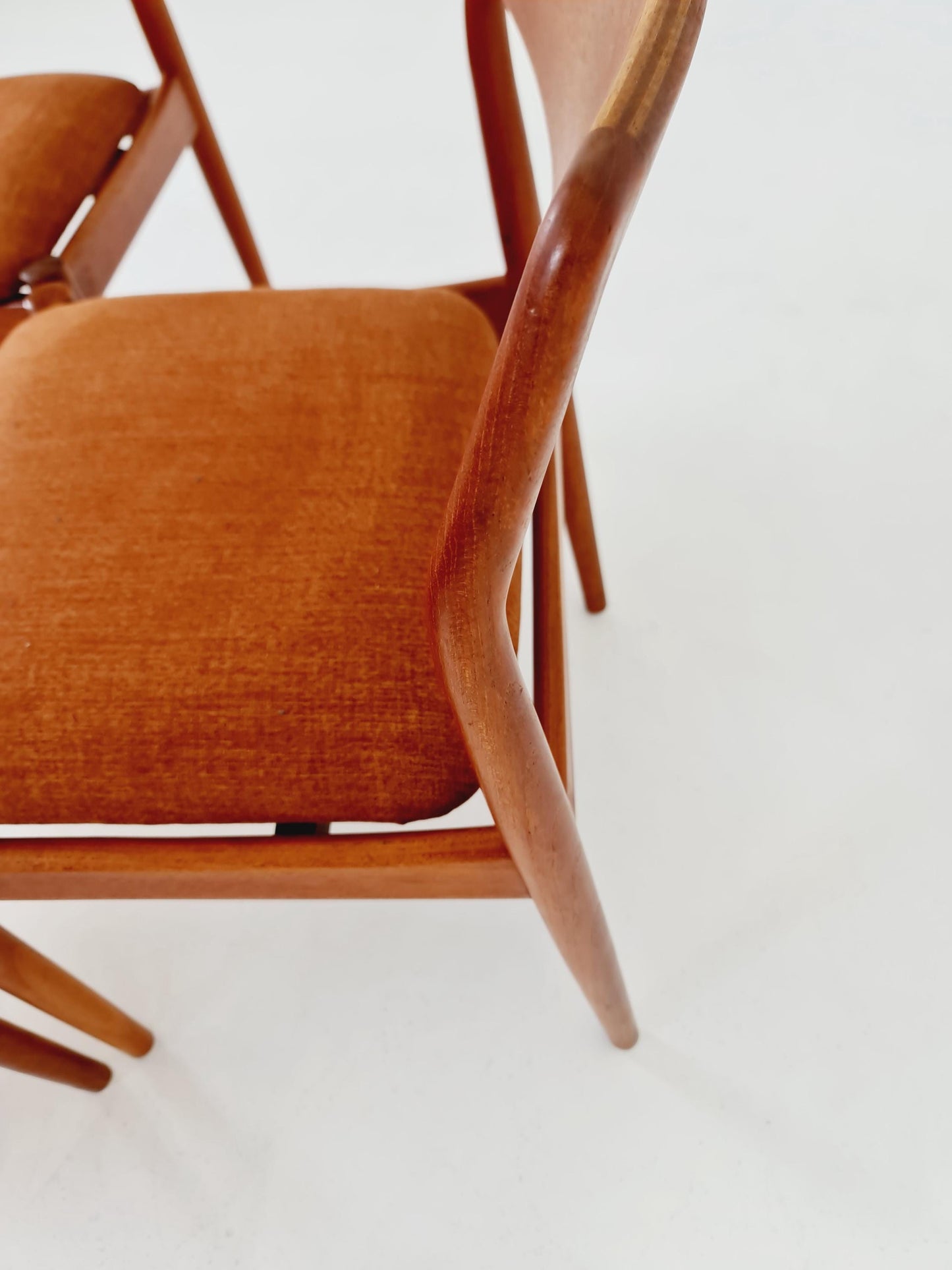 Danish teak dining chairs by David Nygrens Möbelfabrik 1960s, set of 4
