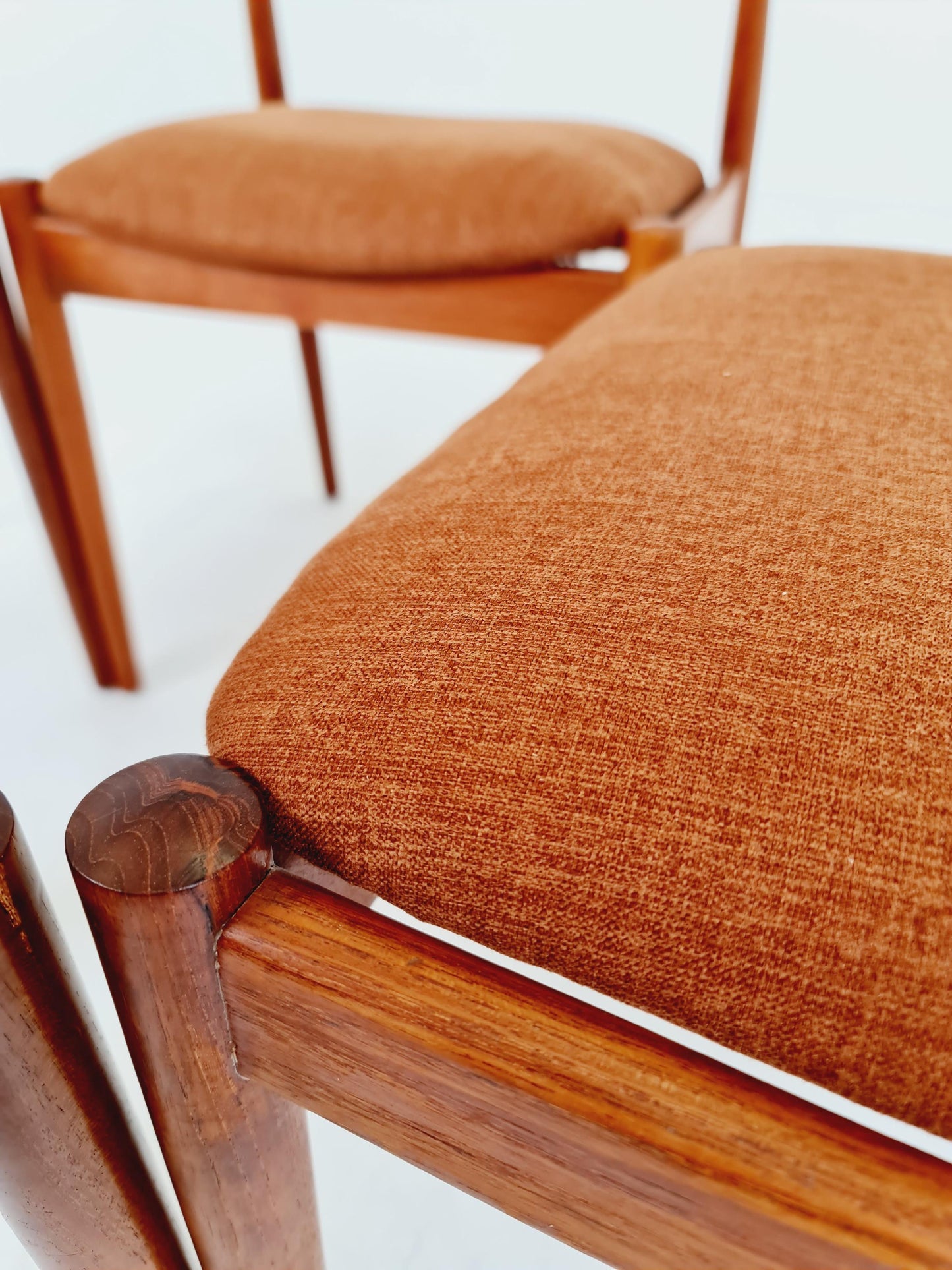 Danish teak dining chairs by David Nygrens Möbelfabrik 1960s, set of 4