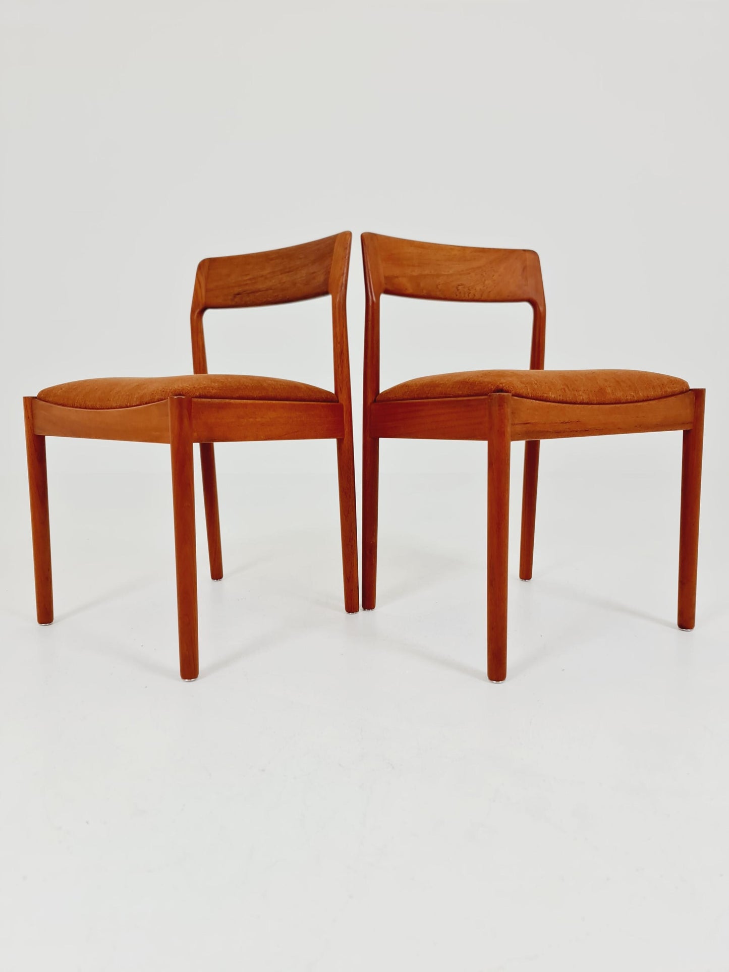 Danish teak dining chairs by Johannes Norgaard 1960s, set of 2