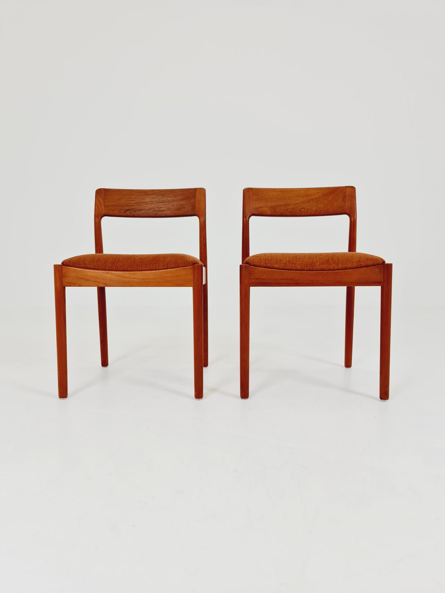 Danish teak dining chairs by Johannes Norgaard 1960s, set of 2