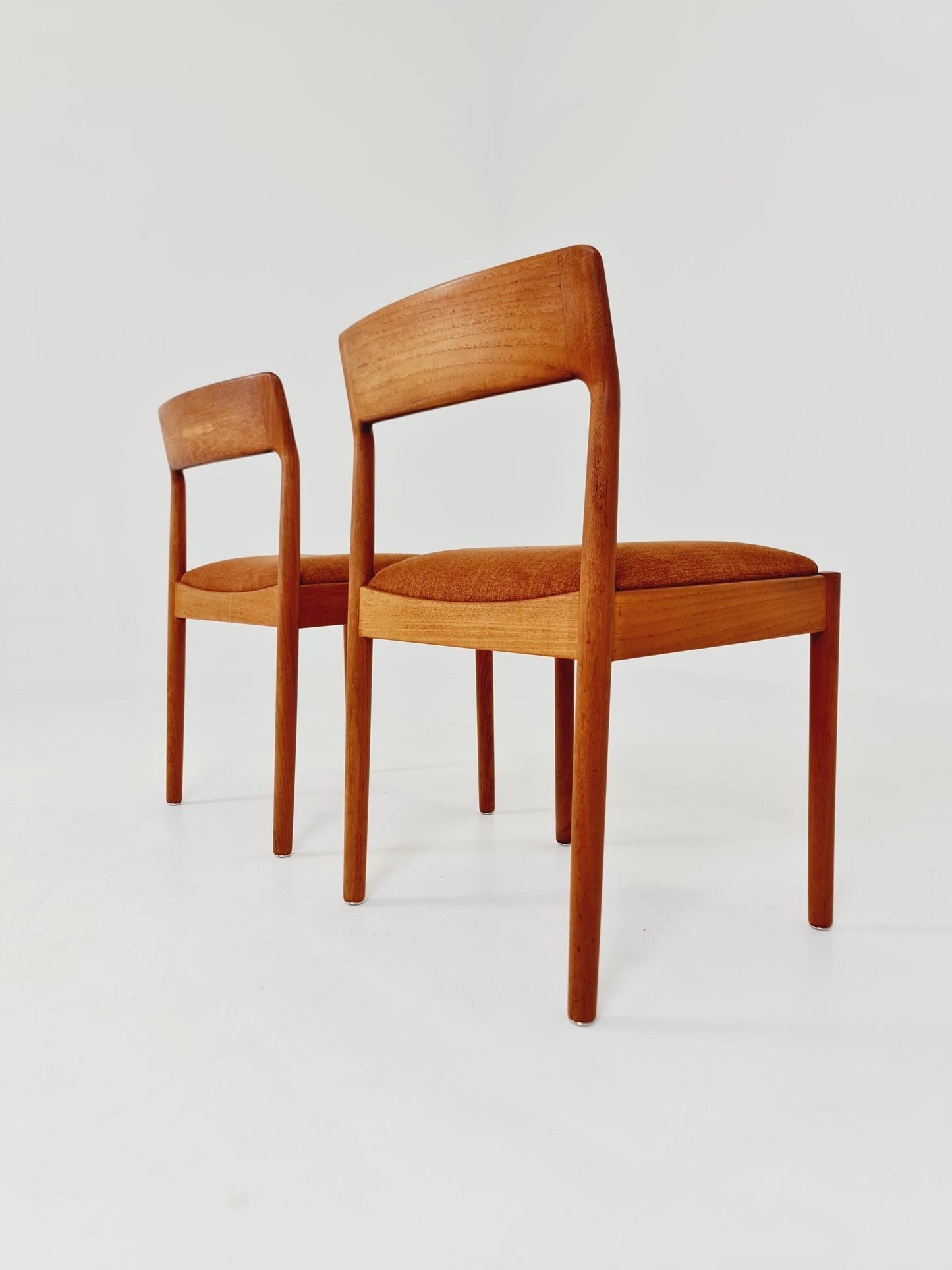 Danish teak dining chairs by Johannes Norgaard 1960s, set of 2