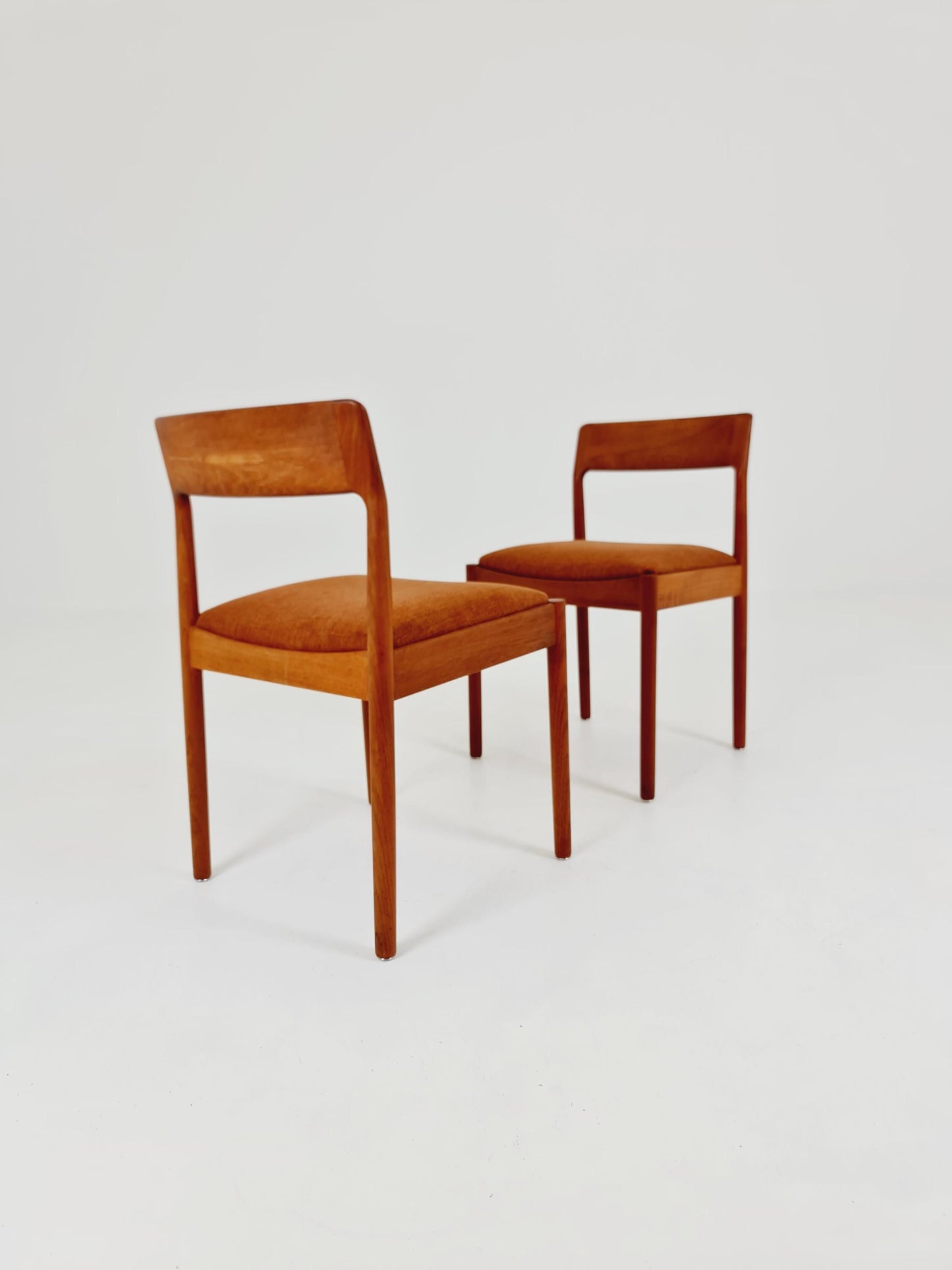 Danish teak dining chairs by Johannes Norgaard 1960s, set of 2