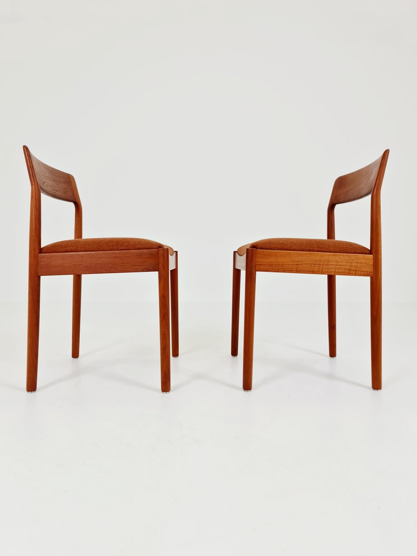 Danish teak dining chairs by Johannes Norgaard 1960s, set of 2