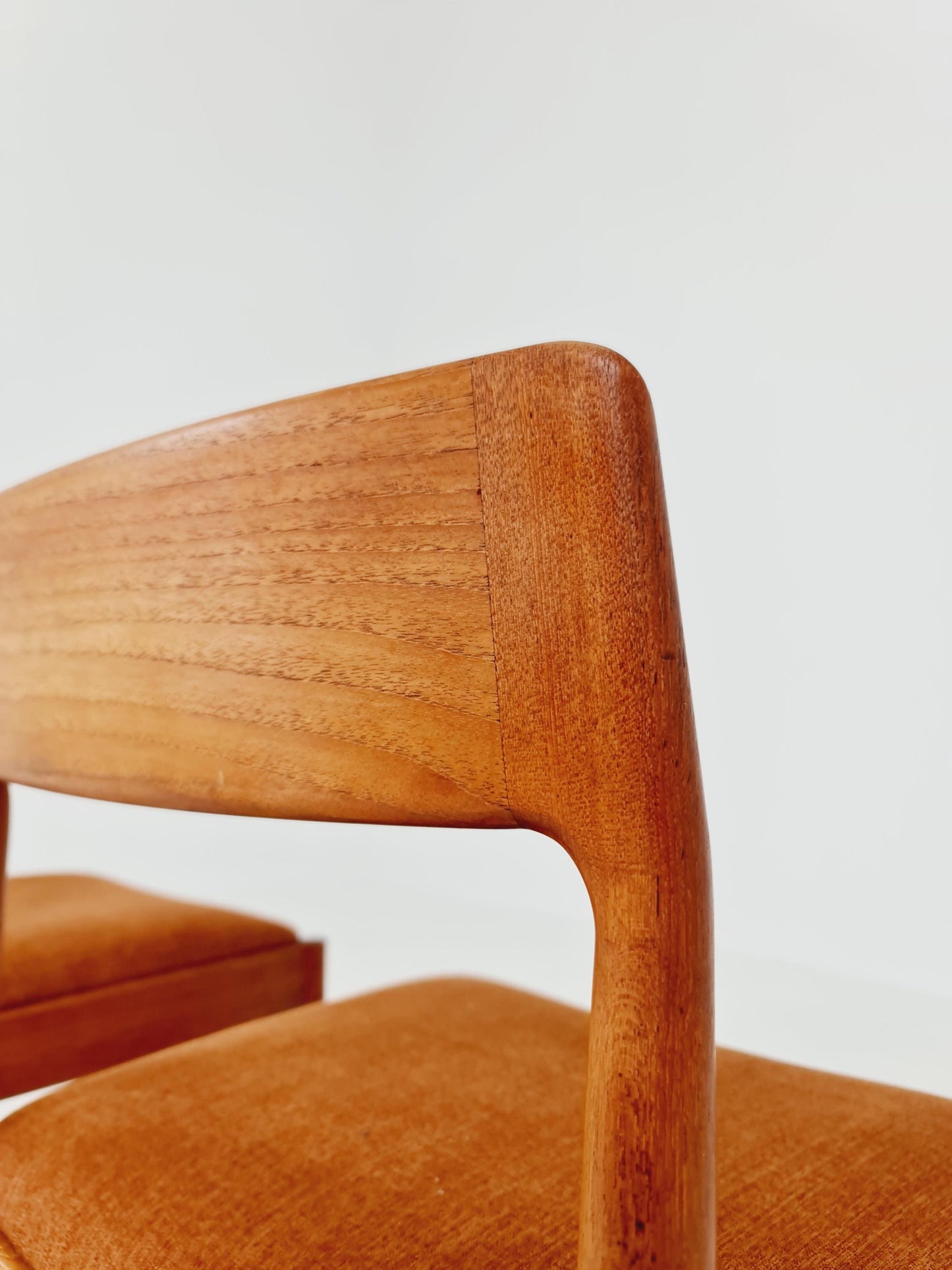 Danish teak dining chairs by Johannes Norgaard 1960s, set of 2