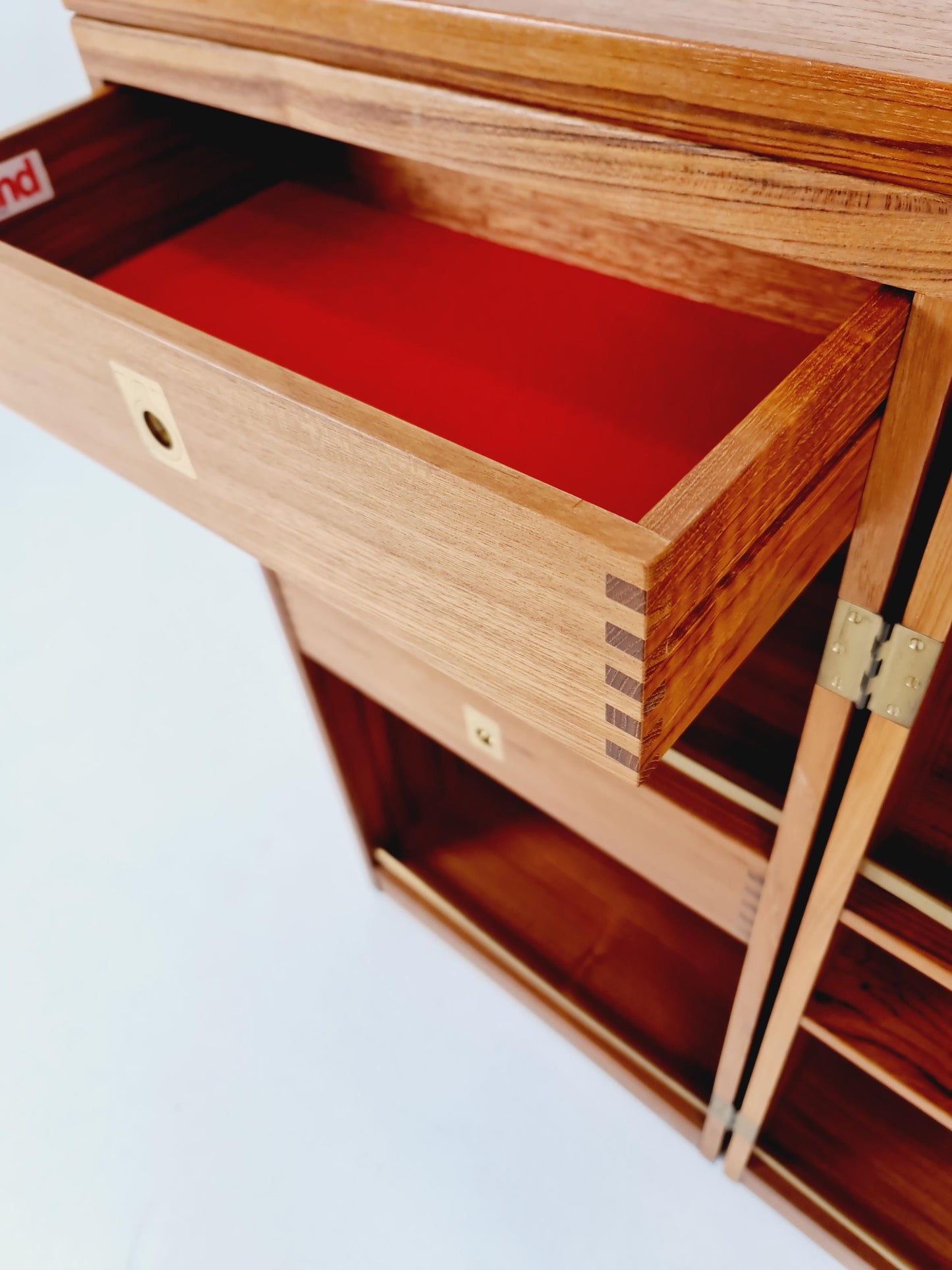 Super rare Danish mid century bar cart trolley By Reno Wahl Iversen for Dyrlund in Teak , 1960s