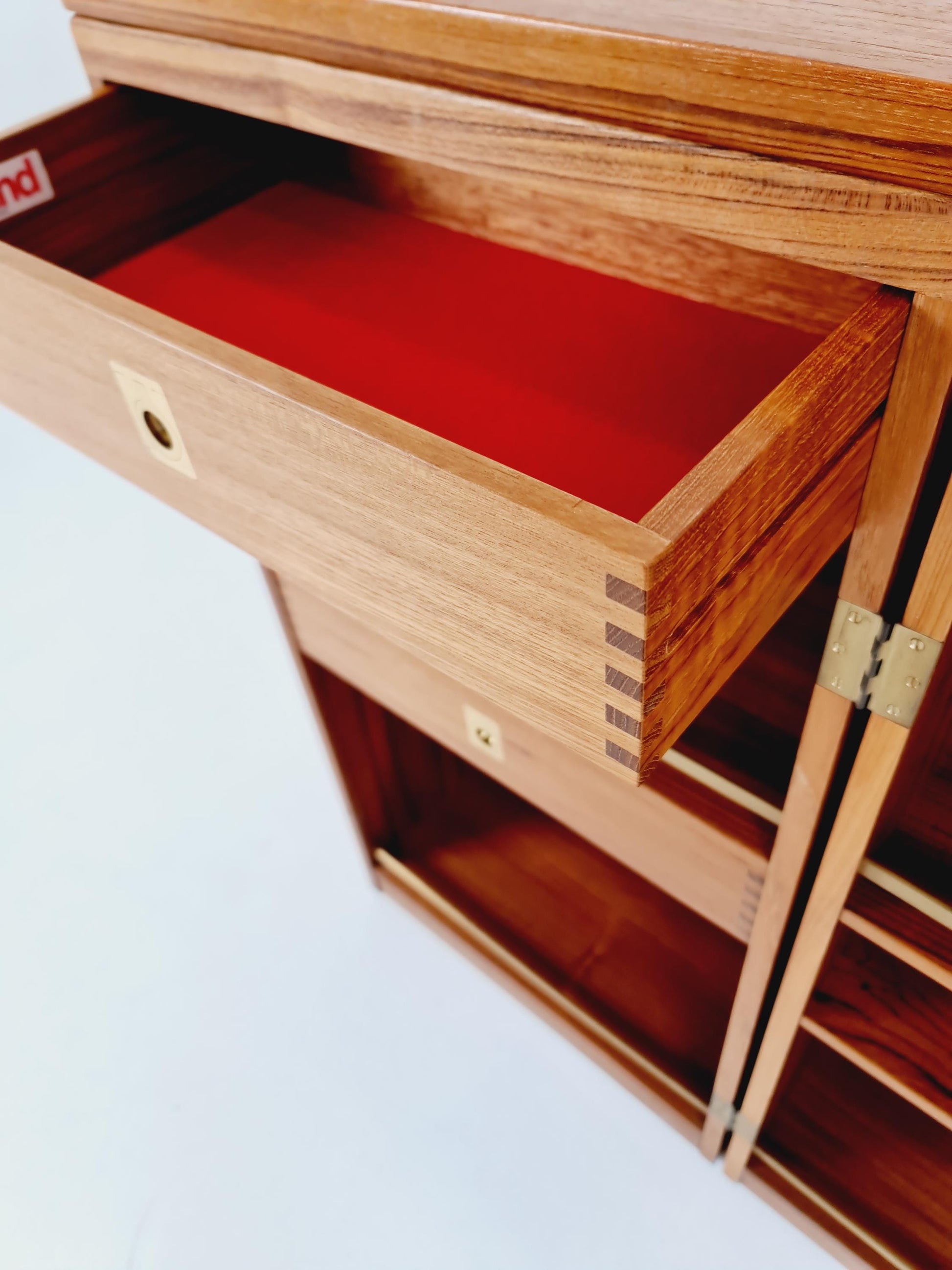 Super rare Danish mid century bar cart trolley By Reno Wahl Iversen for Dyrlund in Teak , 1960s