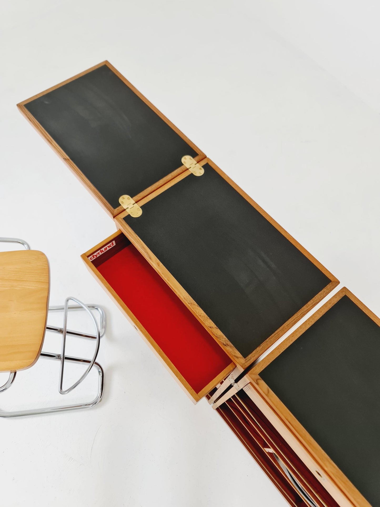 Super rare Danish mid century bar cart trolley By Reno Wahl Iversen for Dyrlund in Teak , 1960s