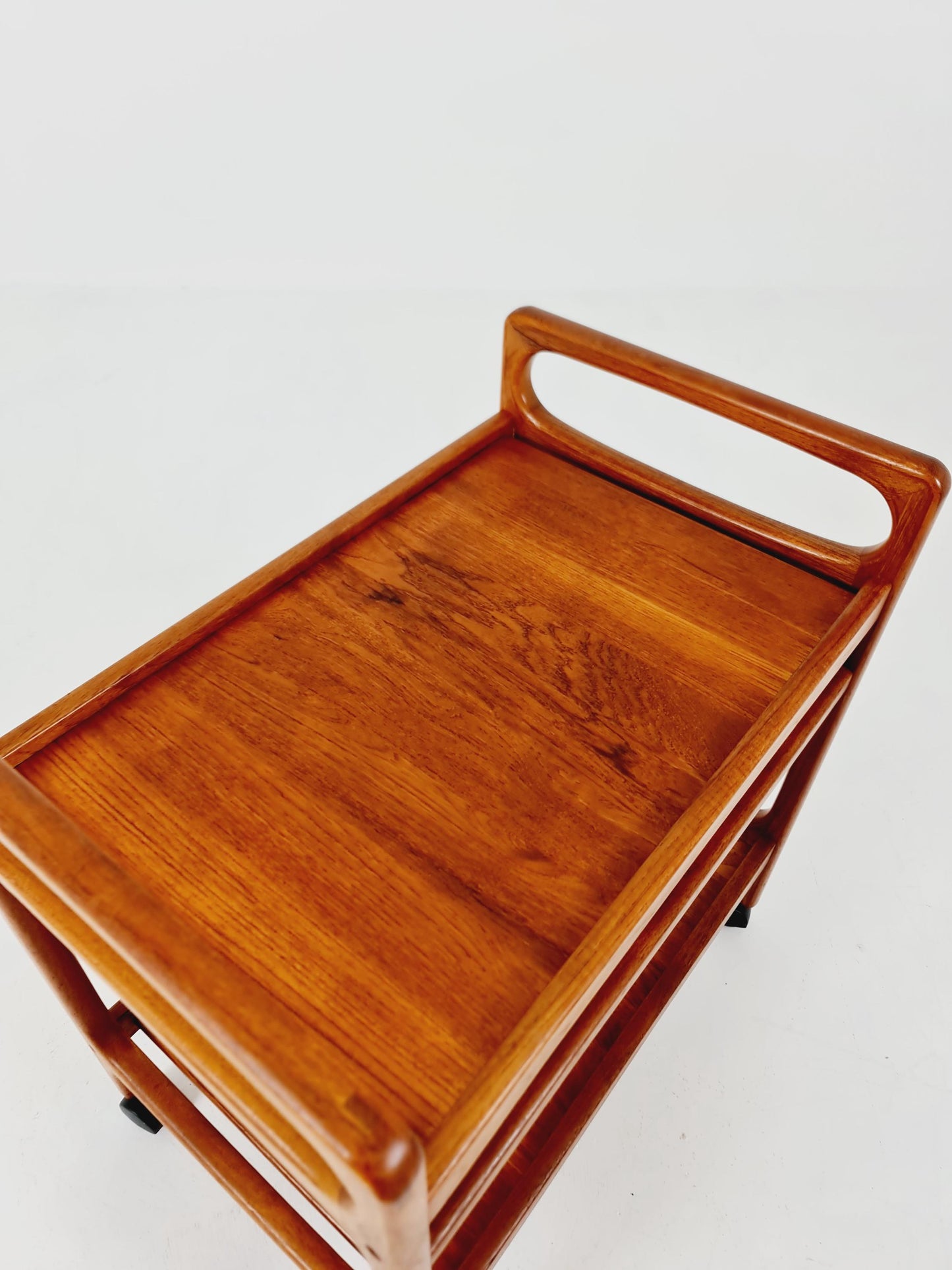Vintage mid century danish trolley in solid teak/ bar cart By Salling Stolefabrik, 1960s