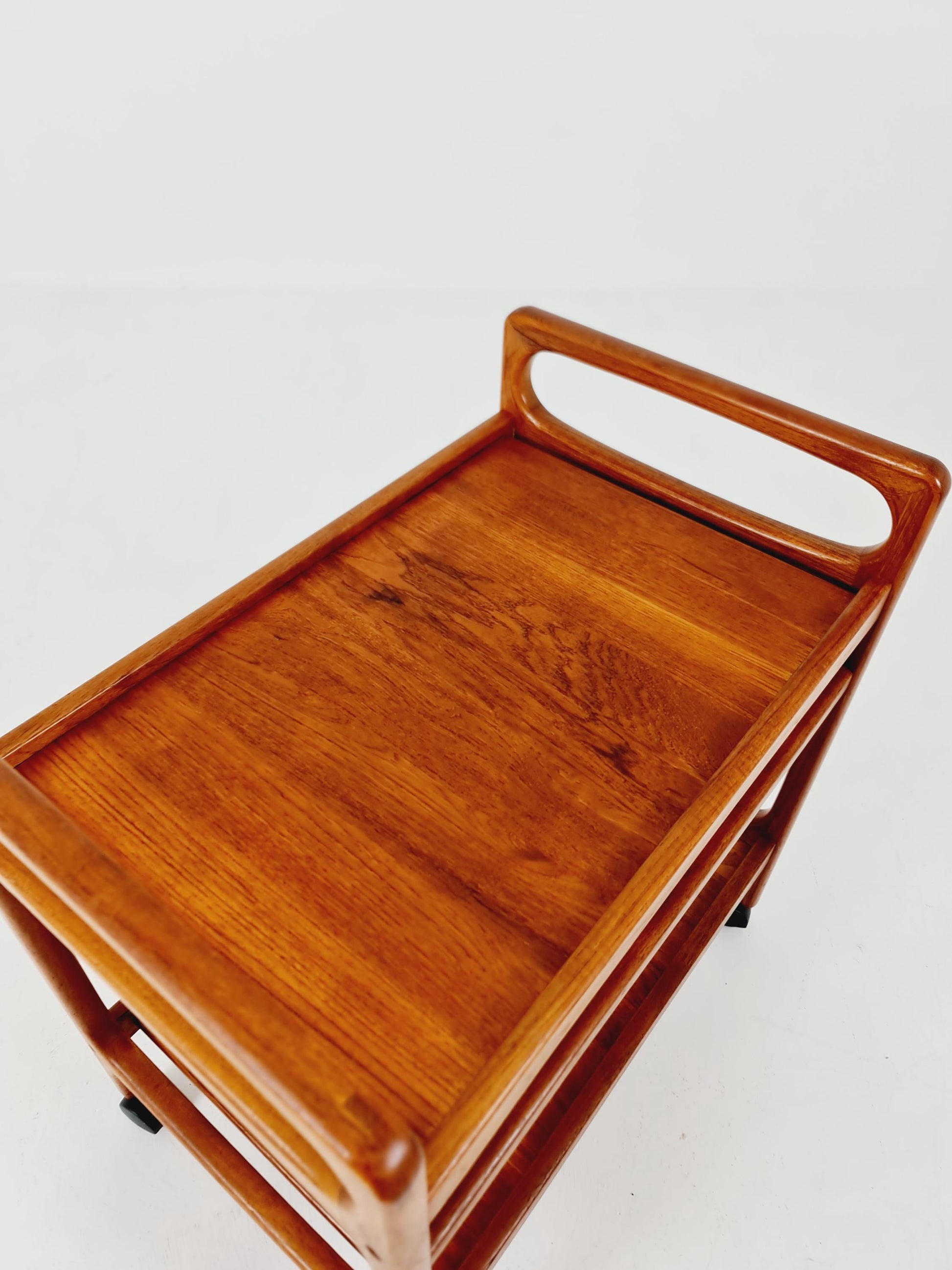 Vintage mid century danish trolley in solid teak/ bar cart By Salling Stolefabrik, 1960s