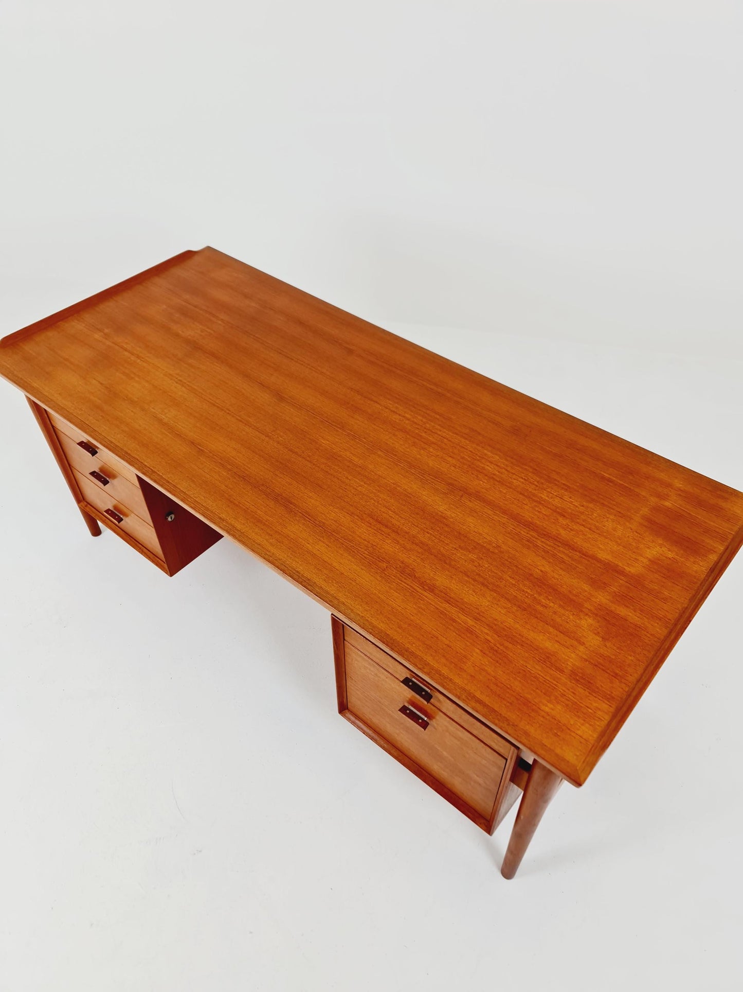 Super Rare Danish Teak Freestanding desk by Arne vodder for Sibast Denmark, 1960s