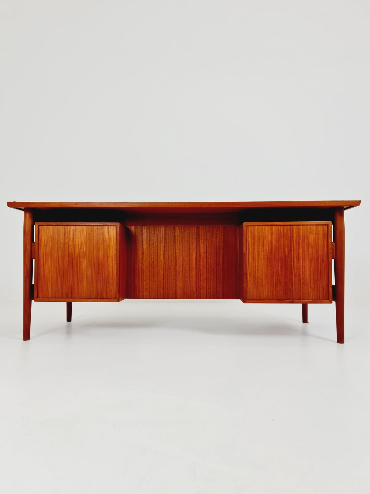 Super Rare Danish Teak Freestanding desk by Arne vodder for Sibast Denmark, 1960s