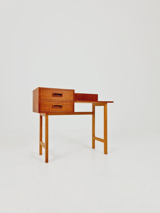 Midcentury Scandinavian Teak vintage Side table/ hallway/ Night stand, 1960s
