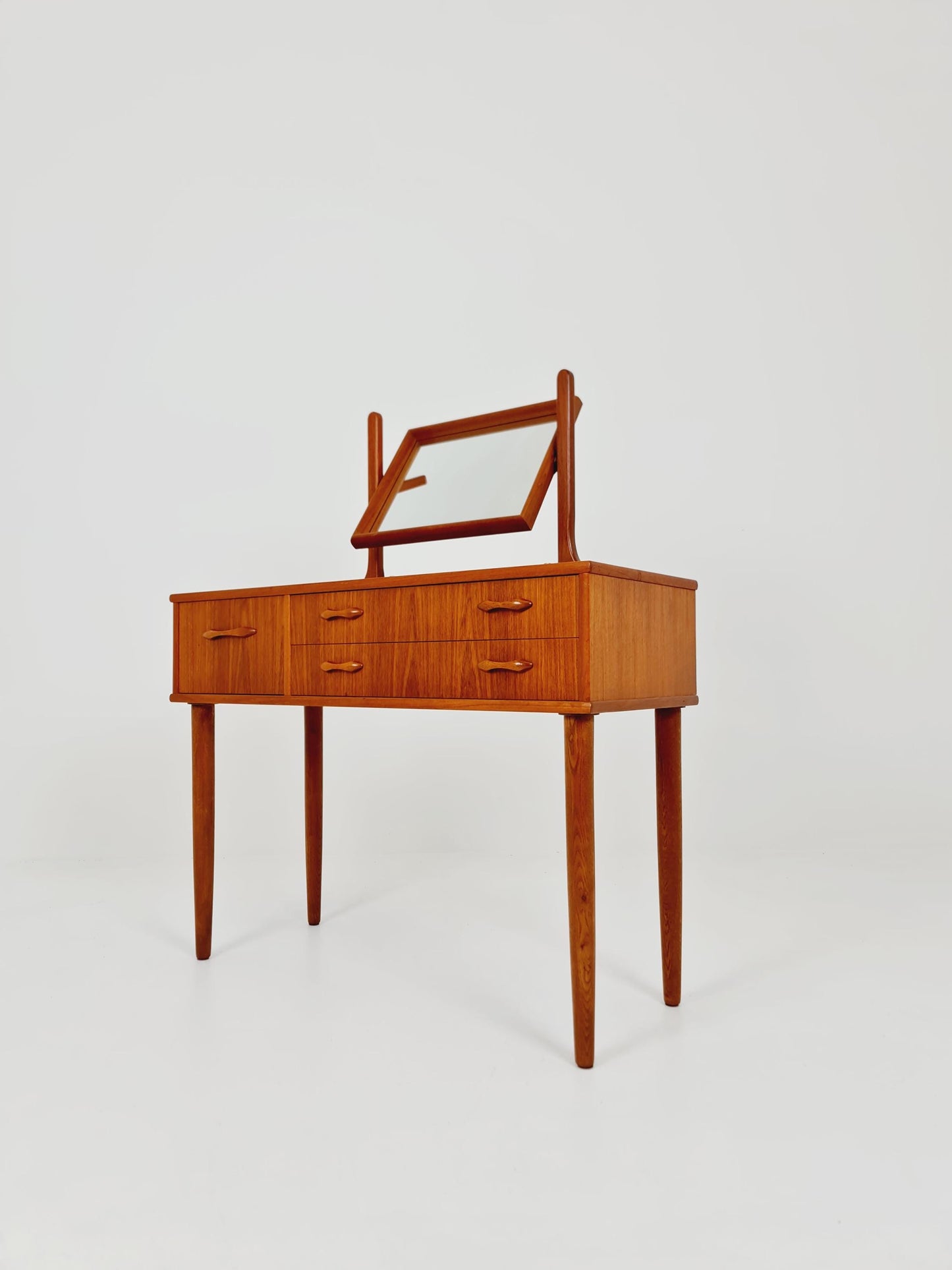 Mid Century Modern Danish Teak vanity table/ make up, 1960s
