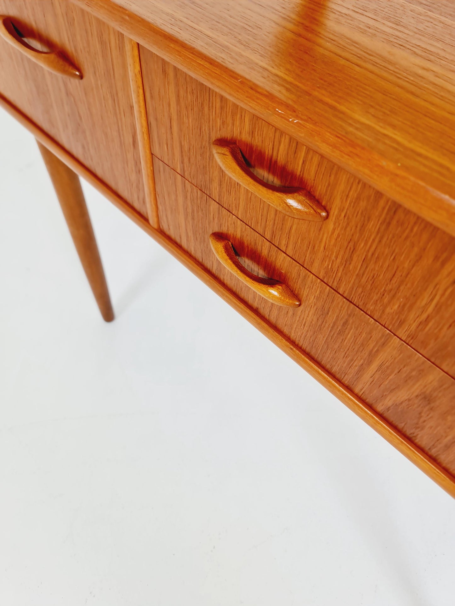 Mid Century Modern Danish Teak vanity table/ make up, 1960s