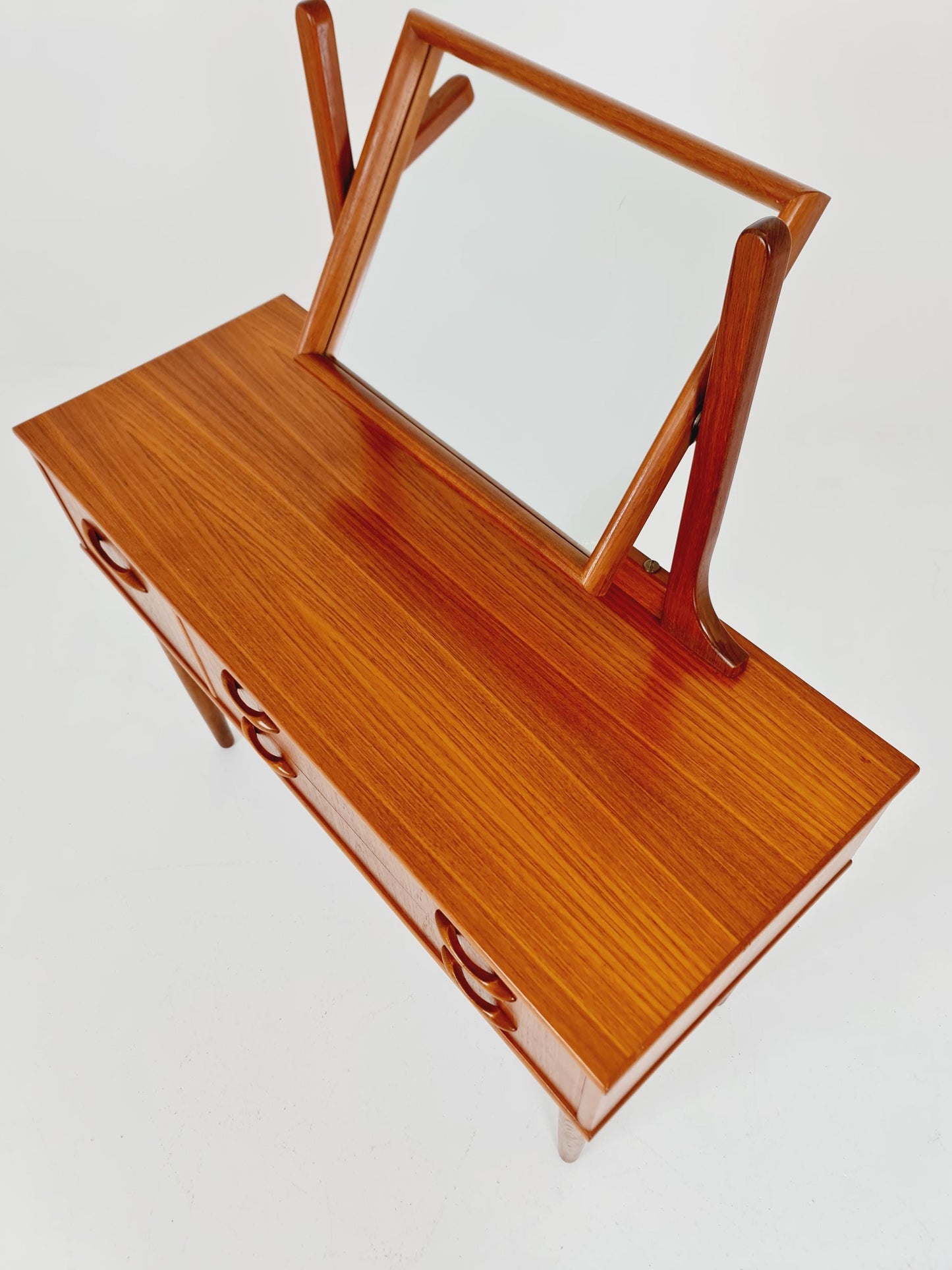 Mid Century Modern Danish Teak vanity table/ make up, 1960s