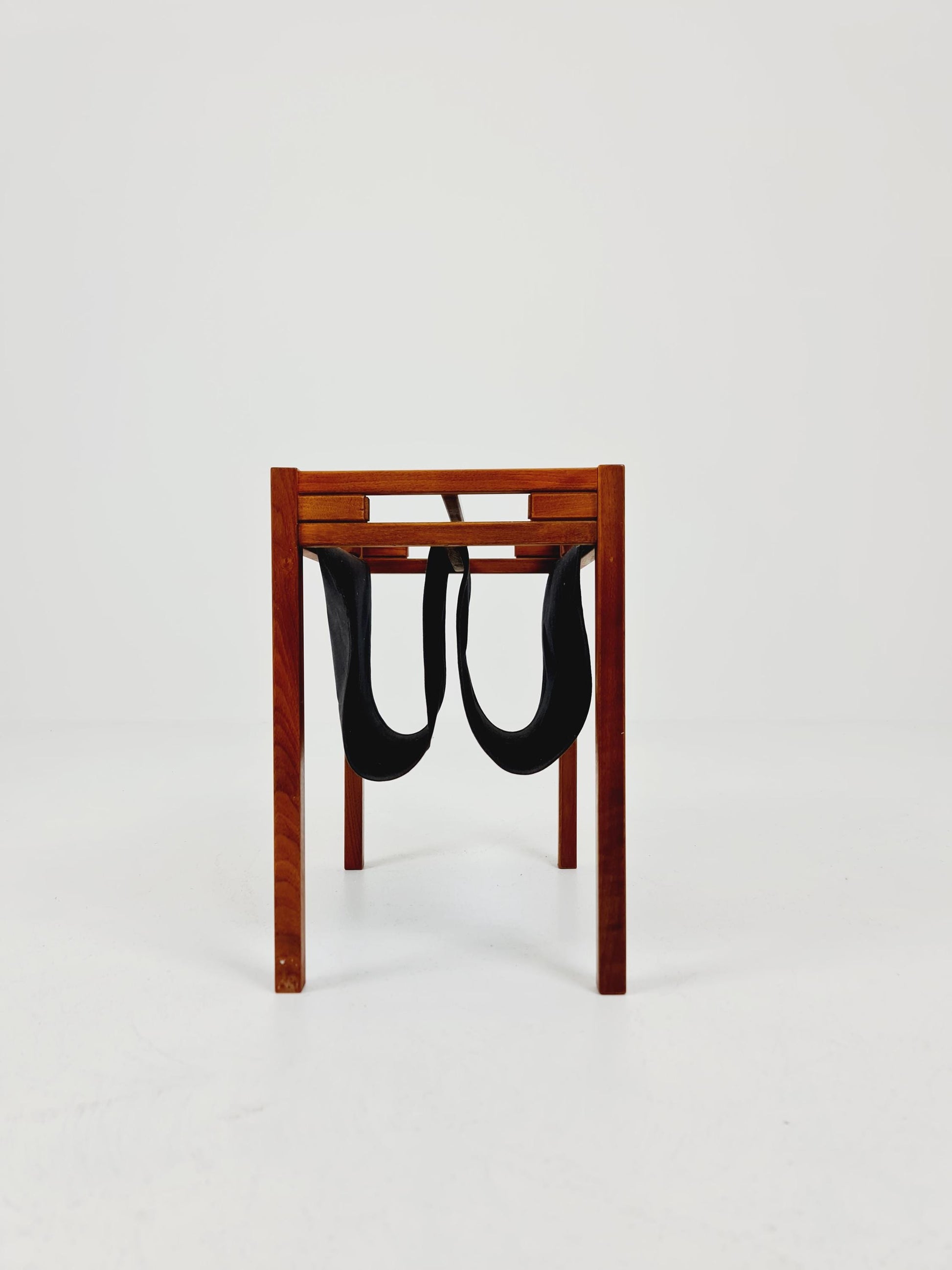 Danish Mid century solid Walnut magazine rack by Salling stolefabrik, 1960s