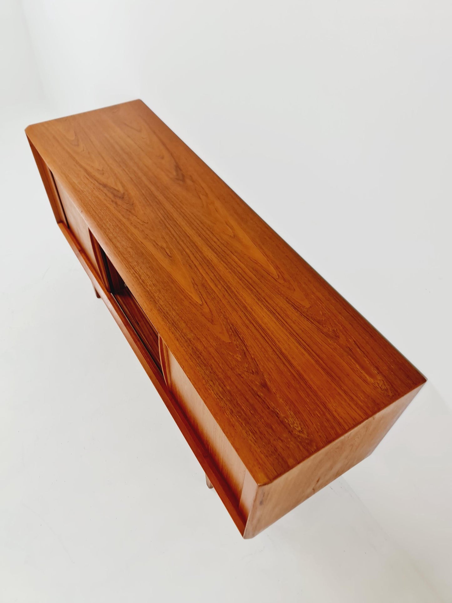 Rare Mid century Dansih Teak Sideboard With roll - up doors by Bernhard Pedersen & Son , 1960s