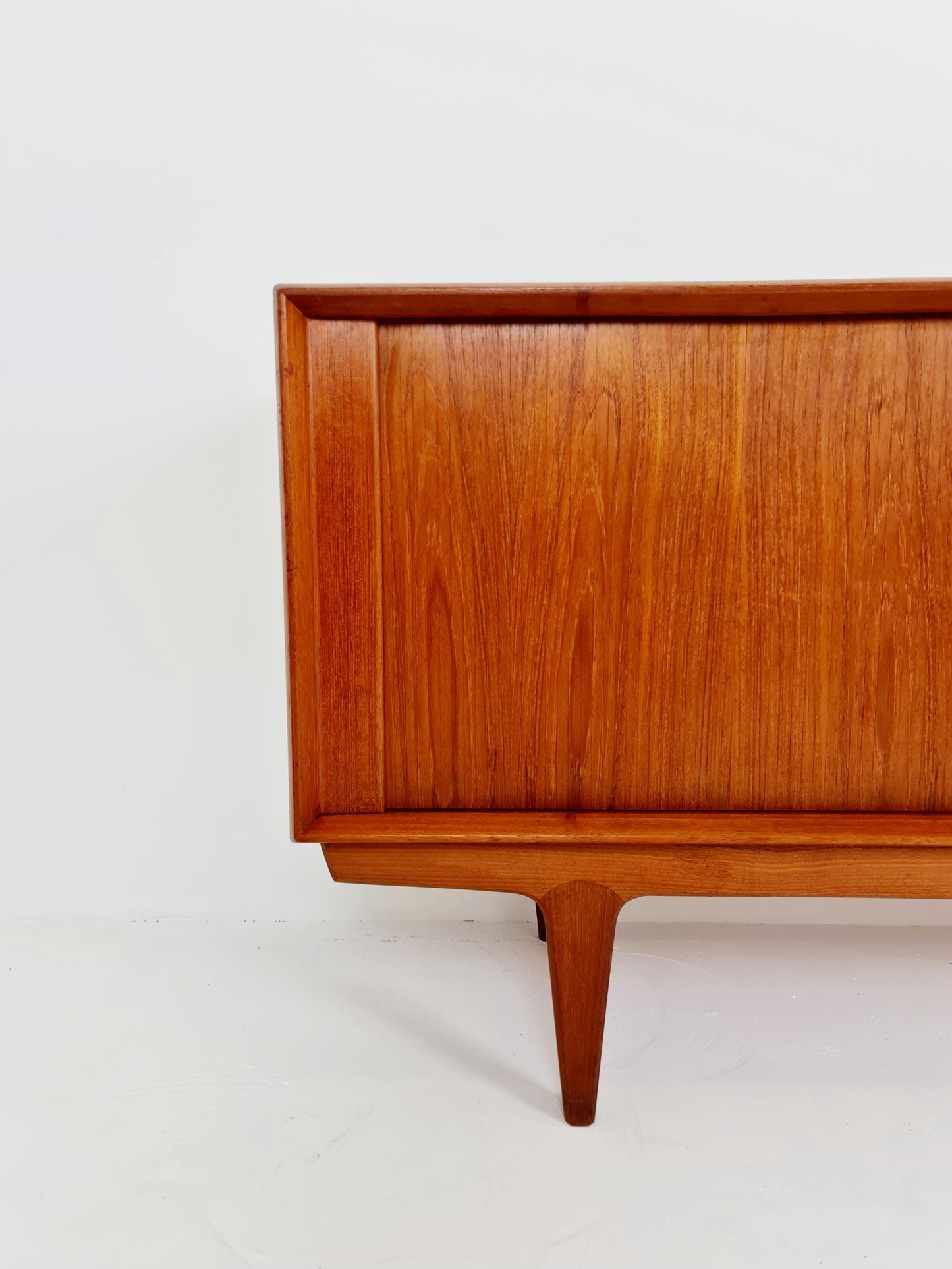 Rare Mid century Dansih Teak Sideboard With roll - up doors by Bernhard Pedersen & Son , 1960s