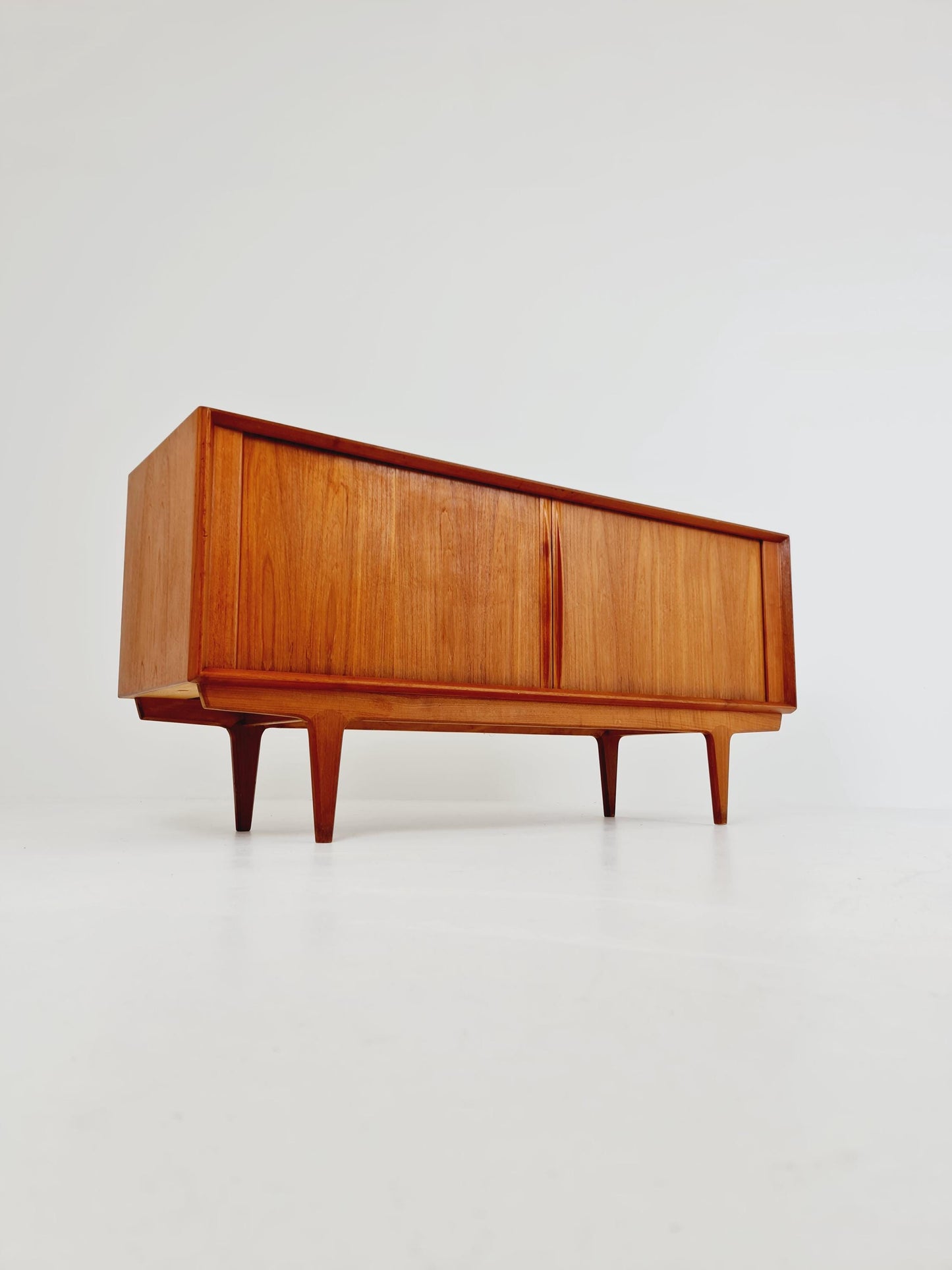 Rare Mid century Dansih Teak Sideboard With roll - up doors by Bernhard Pedersen & Son , 1960s