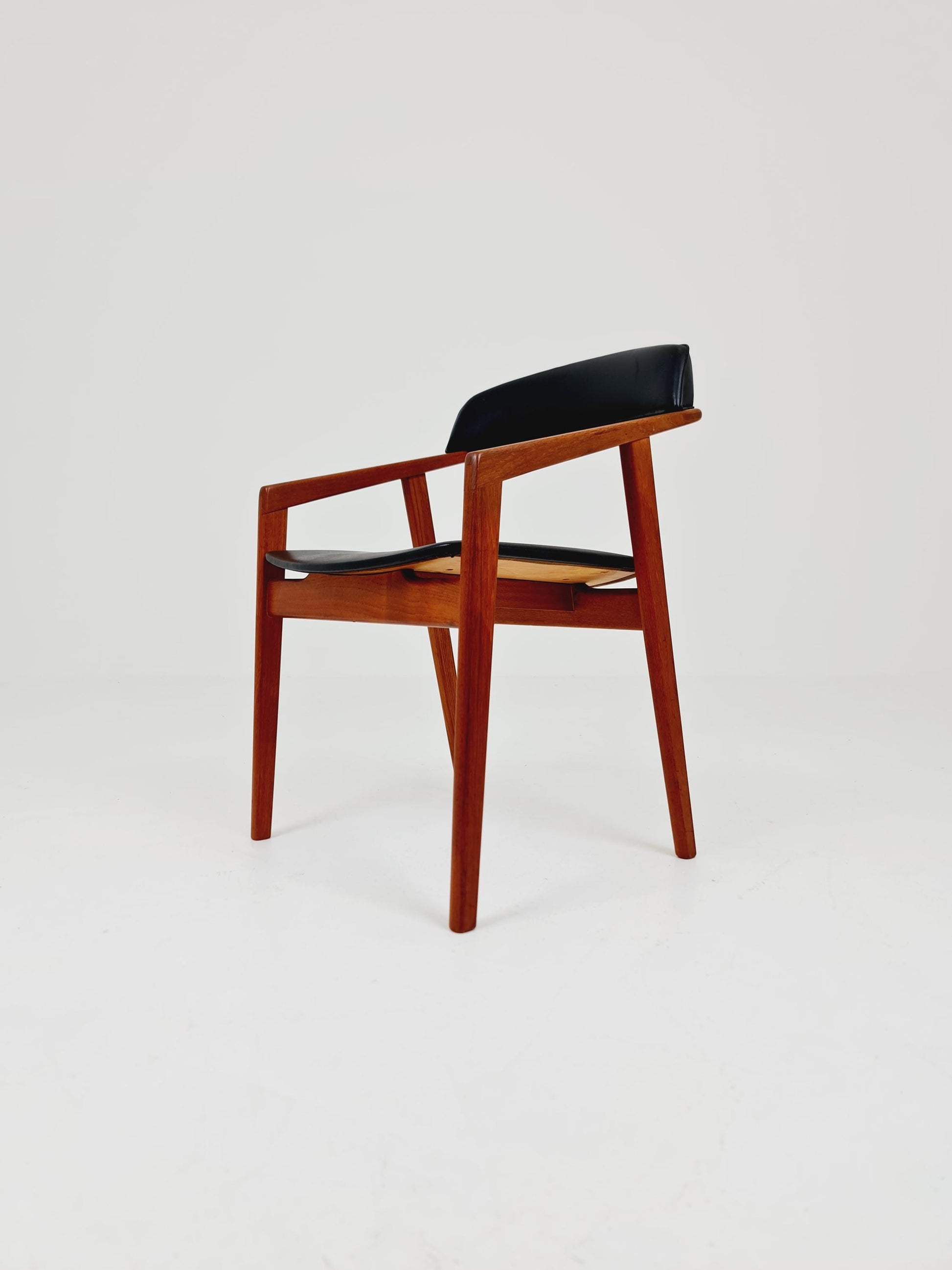 Danish Rare Teak Armchair By Sax Denmark Desk Chair 1960s