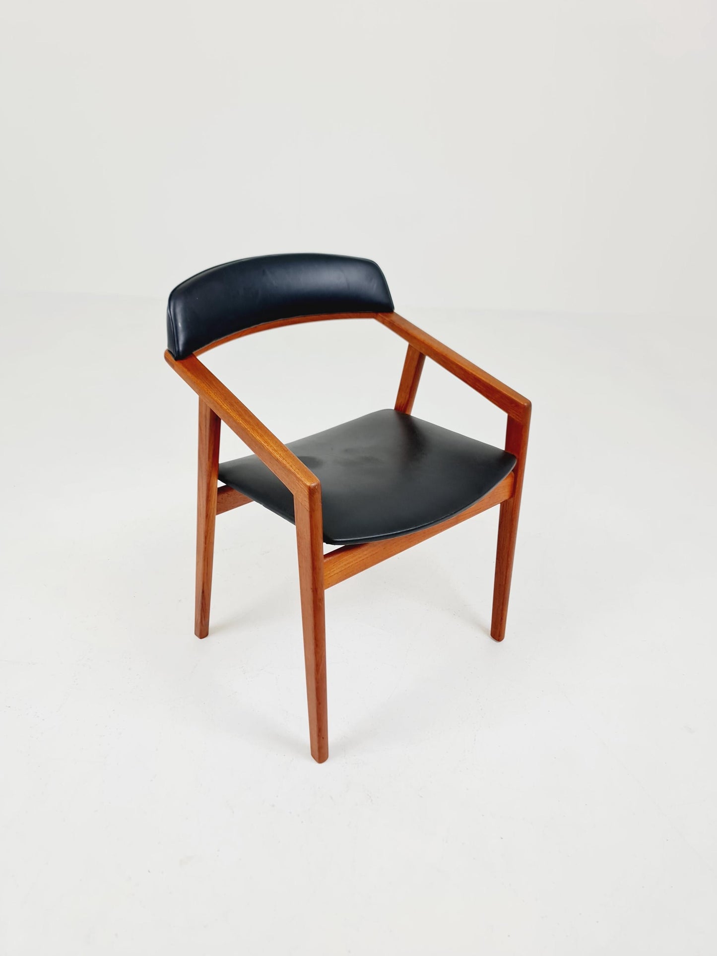 Danish Rare Teak Armchair By Sax Denmark Desk Chair 1960s