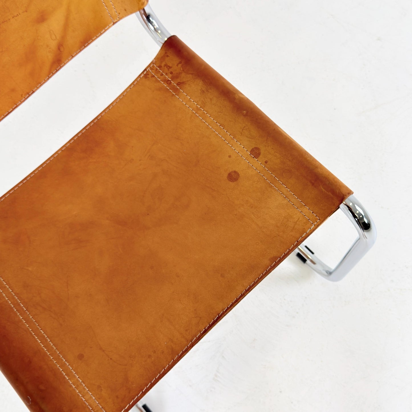 Mid century S33 cognac Cantilever Chair by Mart Stam – Italy 1980s