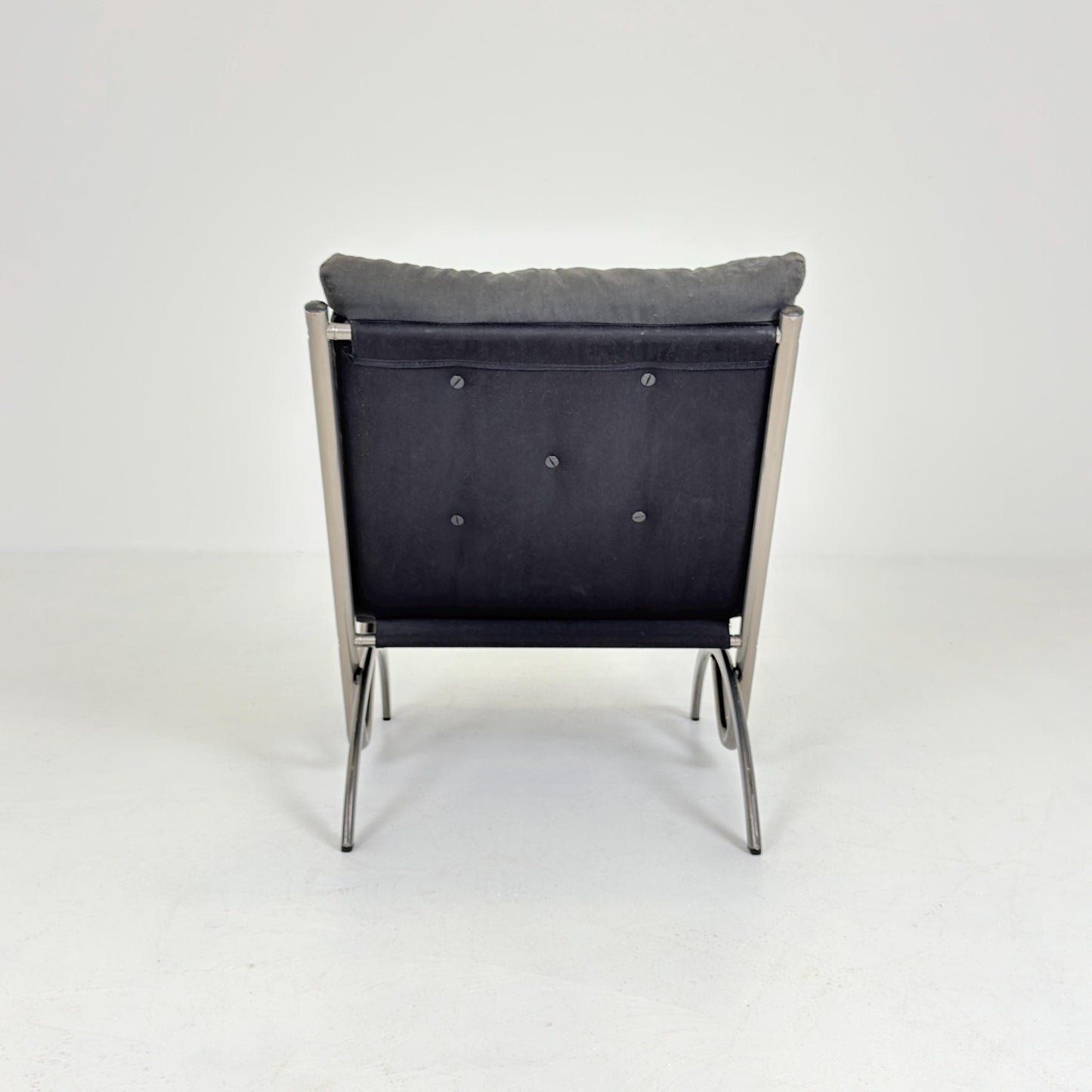 Mid century Vintage Ikea Postmodern Memphis black Armchair, , 1980s