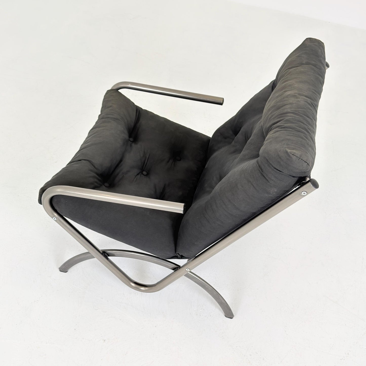 Mid century Vintage Ikea Postmodern Memphis black Armchair, , 1980s